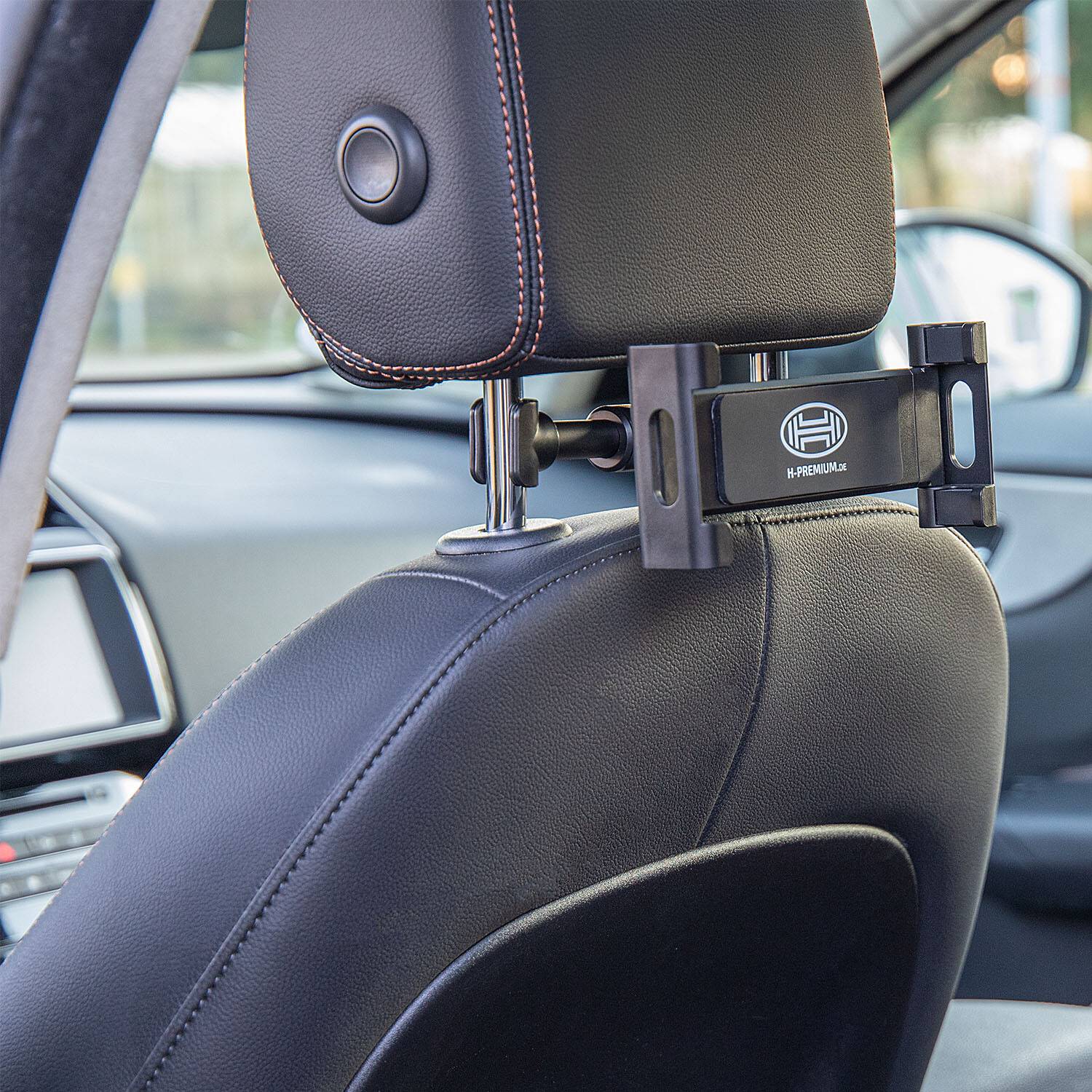 HEYNER® Tablethalter Auto Kopfstütze 4,7-13 Zoll 360° drehbar verstellbar Universal Tablet Smartphone Halterung