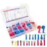 alca® Kabelschuhe SET 220 Stk. elektrische Steckverbinder Flachstecker Lötverbinder Quetschverbinder Stoßverbinder alca® Kabelschuhe SET 220 Stk. elektrische Steckverbinder Flachstecker Lötverbinder Quetschverbinder Stoßverbinder