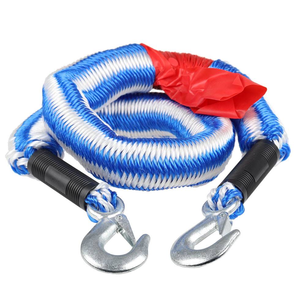 alca® Abschleppseil elastisch für Fahrzeuge bis 2500 kg Notfall-Abschleppgurt mit Stretch-Funktion