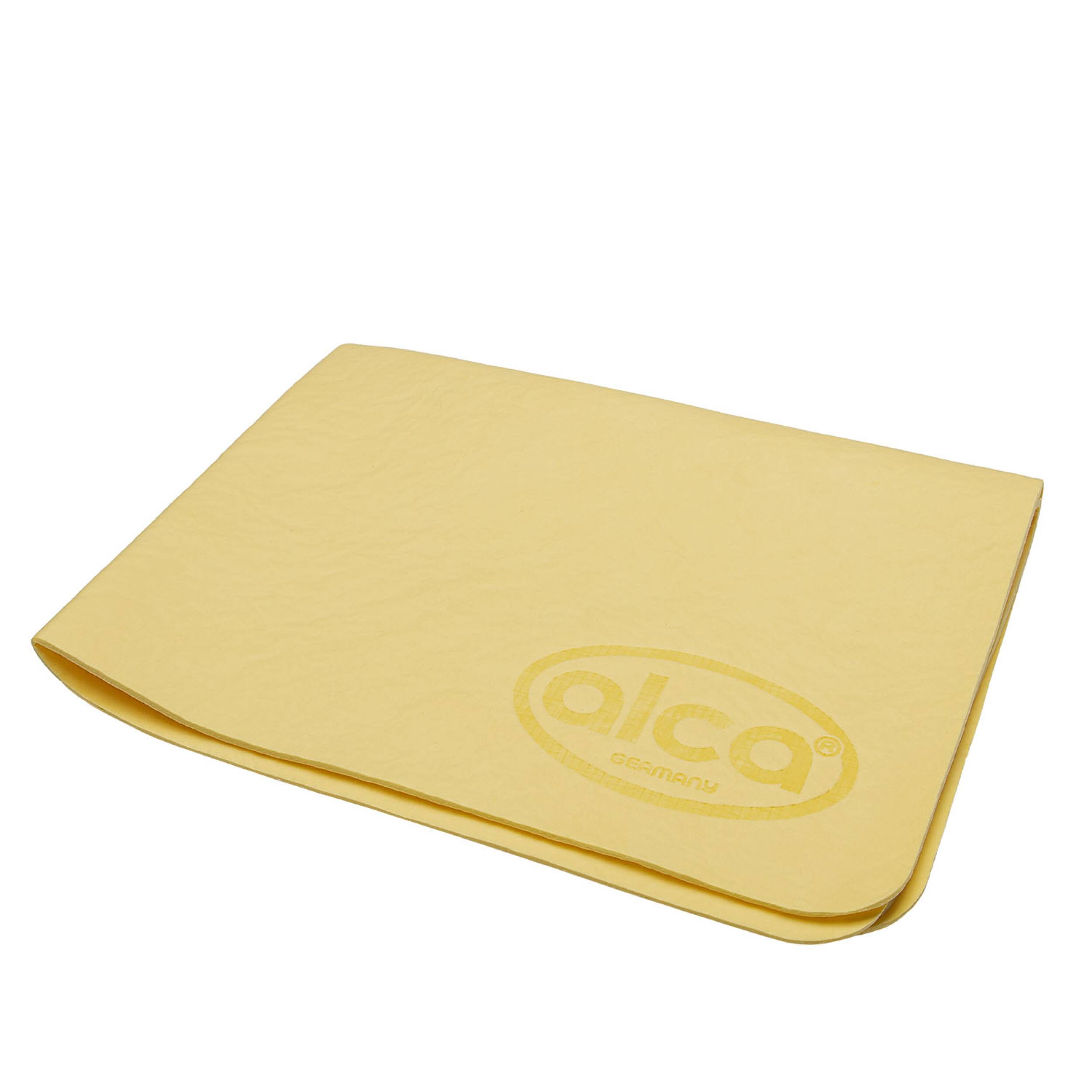 alca® Reinigungstuch Mikrofasertuch PVA - Tuch, beige, weich, fusselfrei, Mikrofaser streifenfrei glänzend Putzlappen