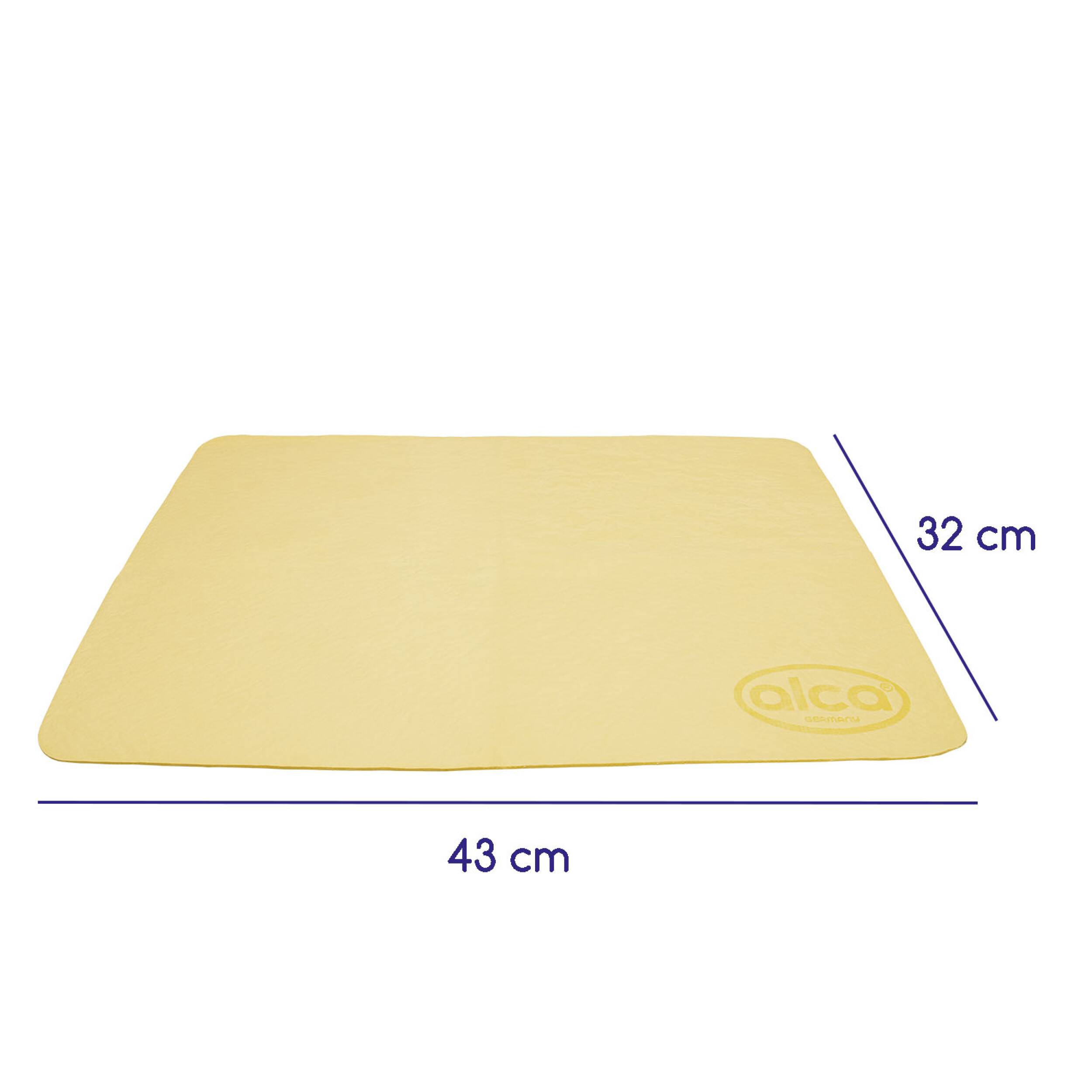 alca® Reinigungstuch Mikrofasertuch PVA - Tuch, beige, weich, fusselfrei, Mikrofaser streifenfrei glänzend Putzlappen
