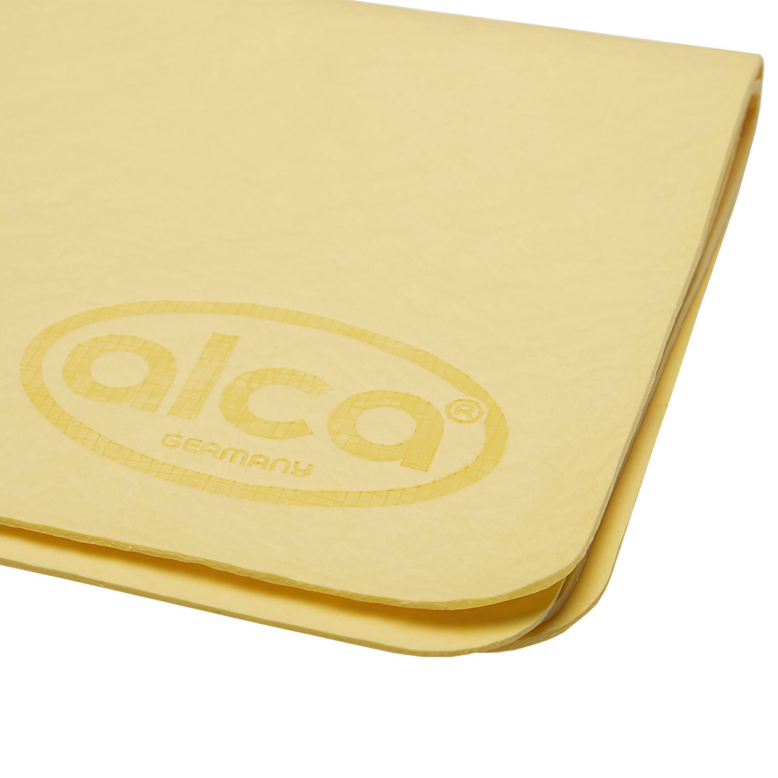 alca® Reinigungstuch Mikrofasertuch PVA - Tuch, beige, weich, fusselfrei, Mikrofaser streifenfrei glänzend Putzlappen