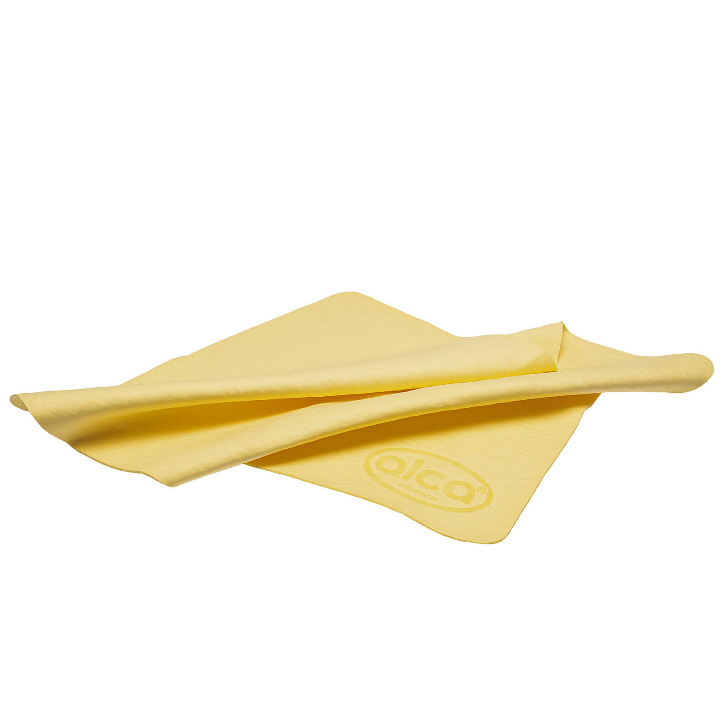 alca® Reinigungstuch Mikrofasertuch PVA - Tuch, beige, weich, fusselfrei, Mikrofaser streifenfrei glänzend Putzlappen