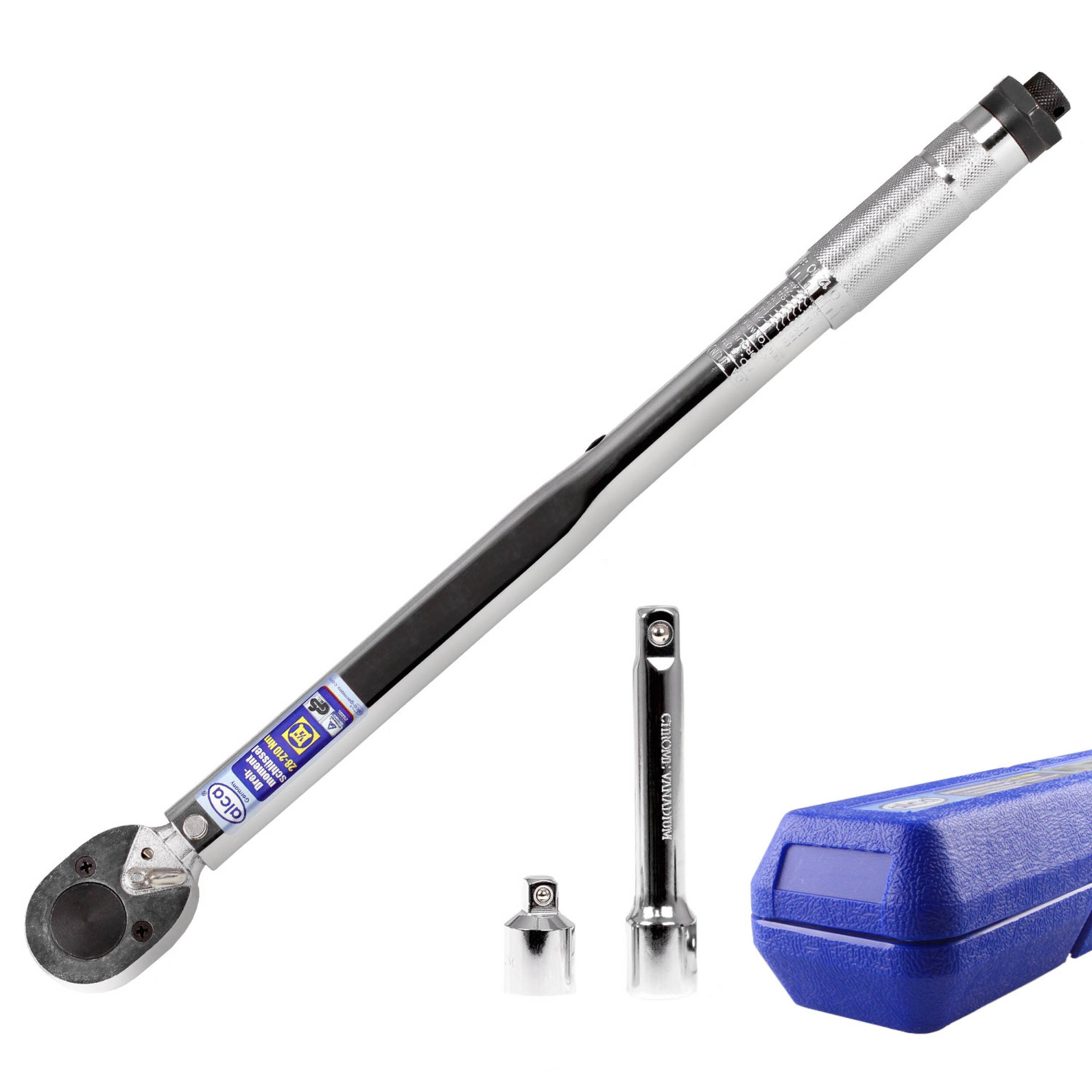 alca® KFZ Drehmomentschlüssel bis 210Nm + Zubehör