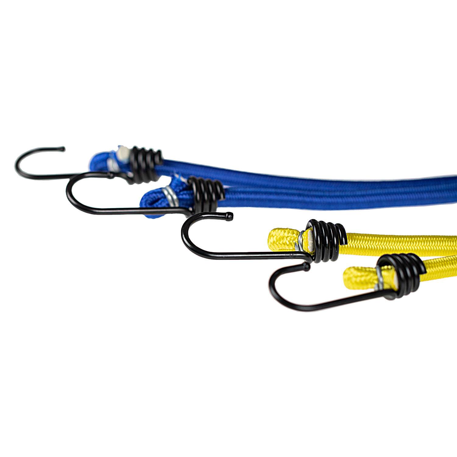 alca® Gepäckhexagon 6-Armig (6x40cm), Gepäckspanner mit Haken mehrfarbige, elastische Gepäckspinne mit