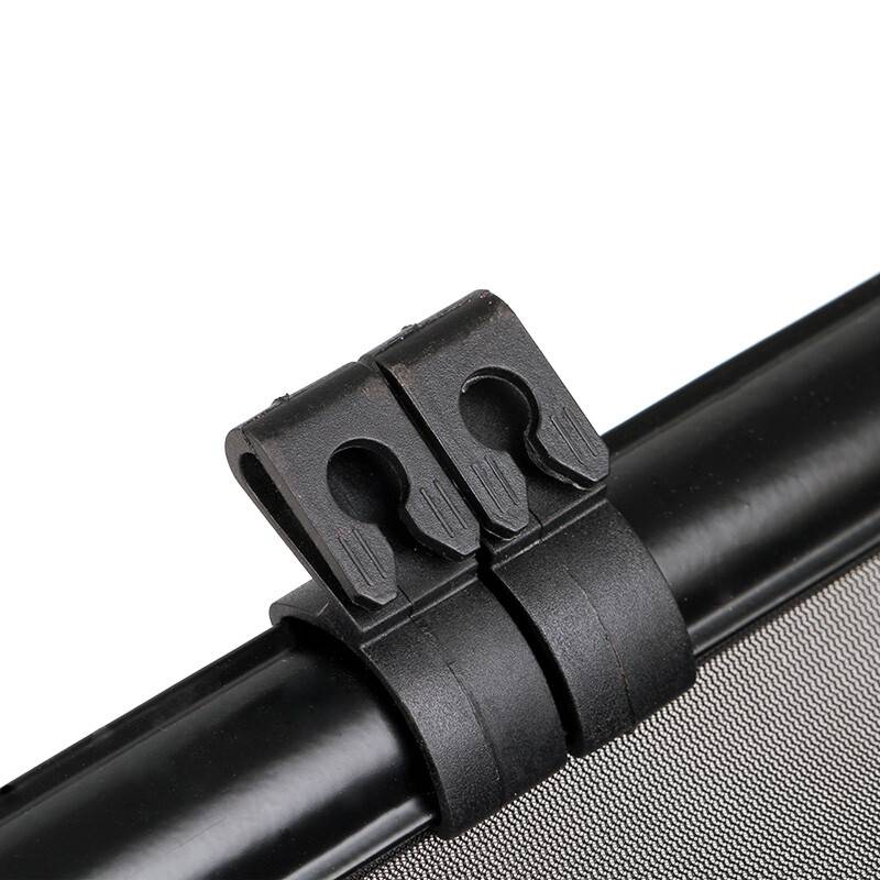 HEYNER® Auto-Sonnenrollo 2 x 52 x 55 cm Autofenster Sonnenblende UV Schutz mit Saugnapf & Einhand-Einrollfunktion