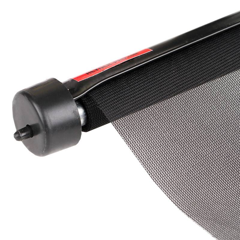 HEYNER® Auto-Sonnenrollo 2 x 52 x 55 cm Autofenster Sonnenblende UV Schutz mit Saugnapf & Einhand-Einrollfunktion