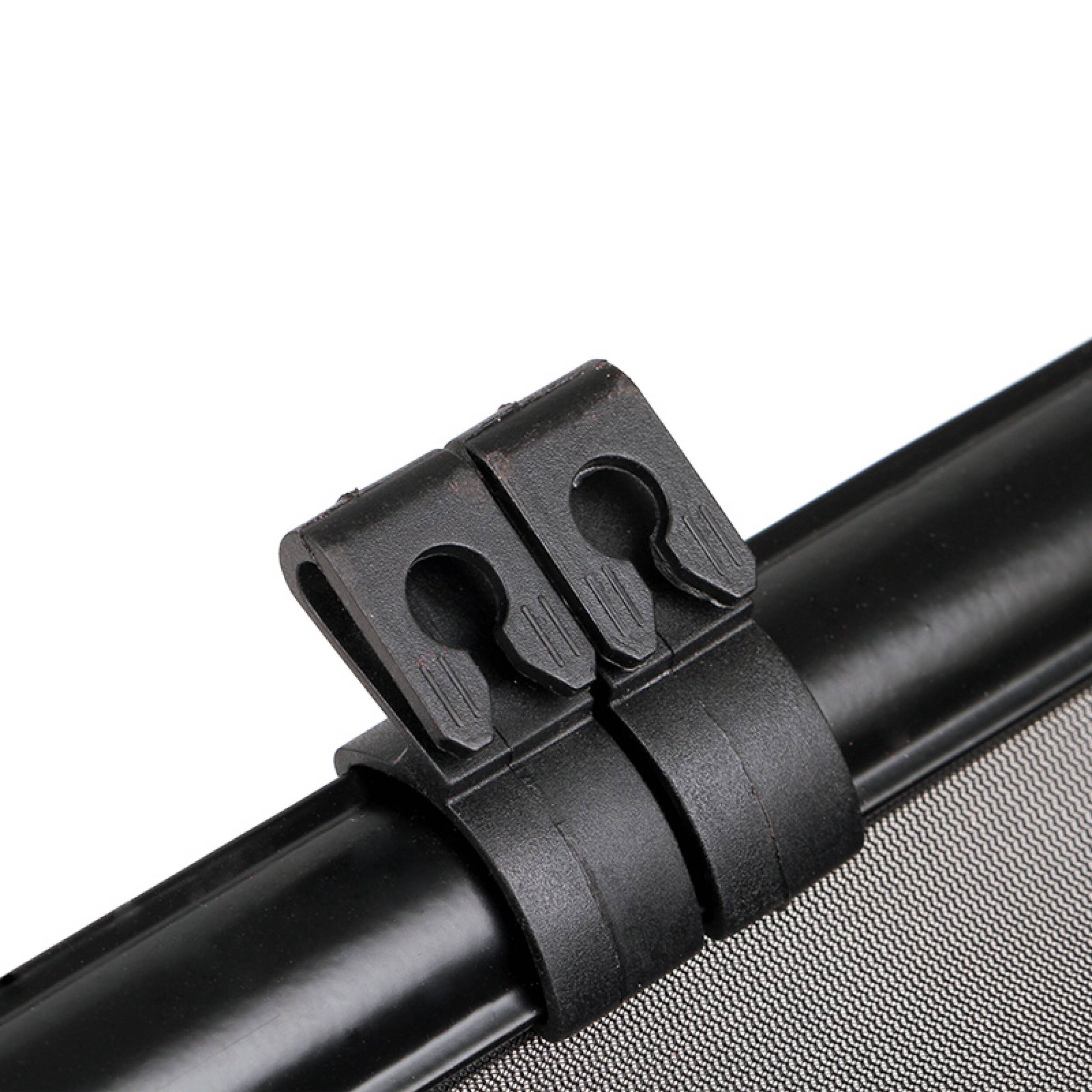 HEYNER® Auto-Sonnenrollo 2 x 52 x 55 cm Autofenster Sonnenblende UV Schutz mit Saugnapf & Einhand-Einrollfunktion