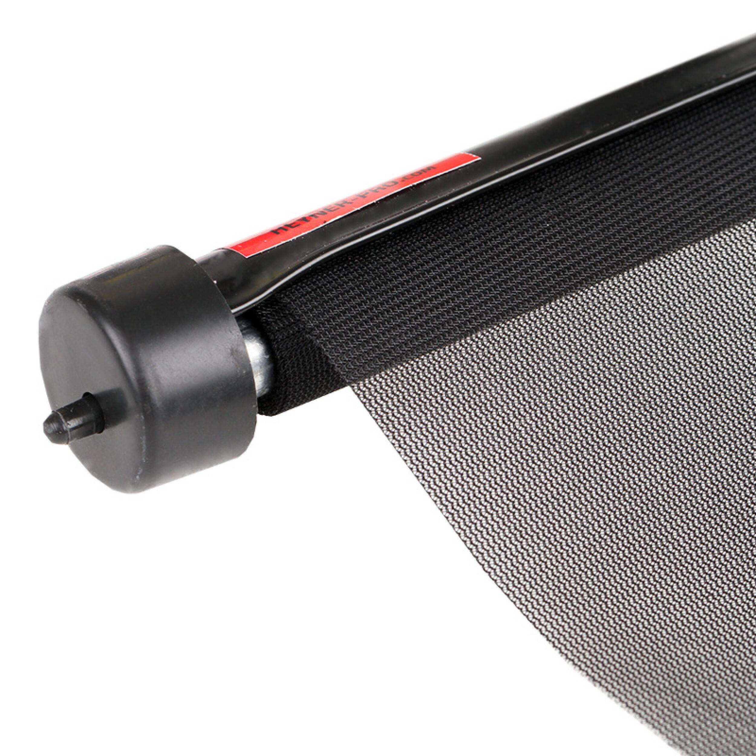 HEYNER® Auto-Sonnenrollo 2 x 52 x 55 cm Autofenster Sonnenblende UV Schutz mit Saugnapf & Einhand-Einrollfunktion