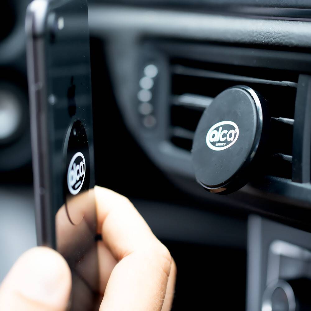 alca® Telefonhalter Magnet für Lüftungsgitter Auto 2 Metallplättchen Universal Handyhalter Autohalterung Verschiedene