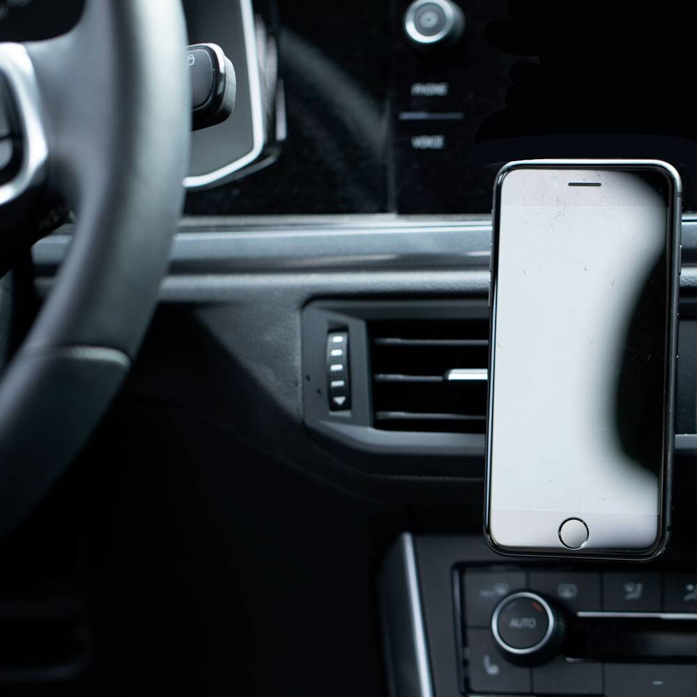 alca® Telefonhalter Magnet für Lüftungsgitter Auto 2 Metallplättchen