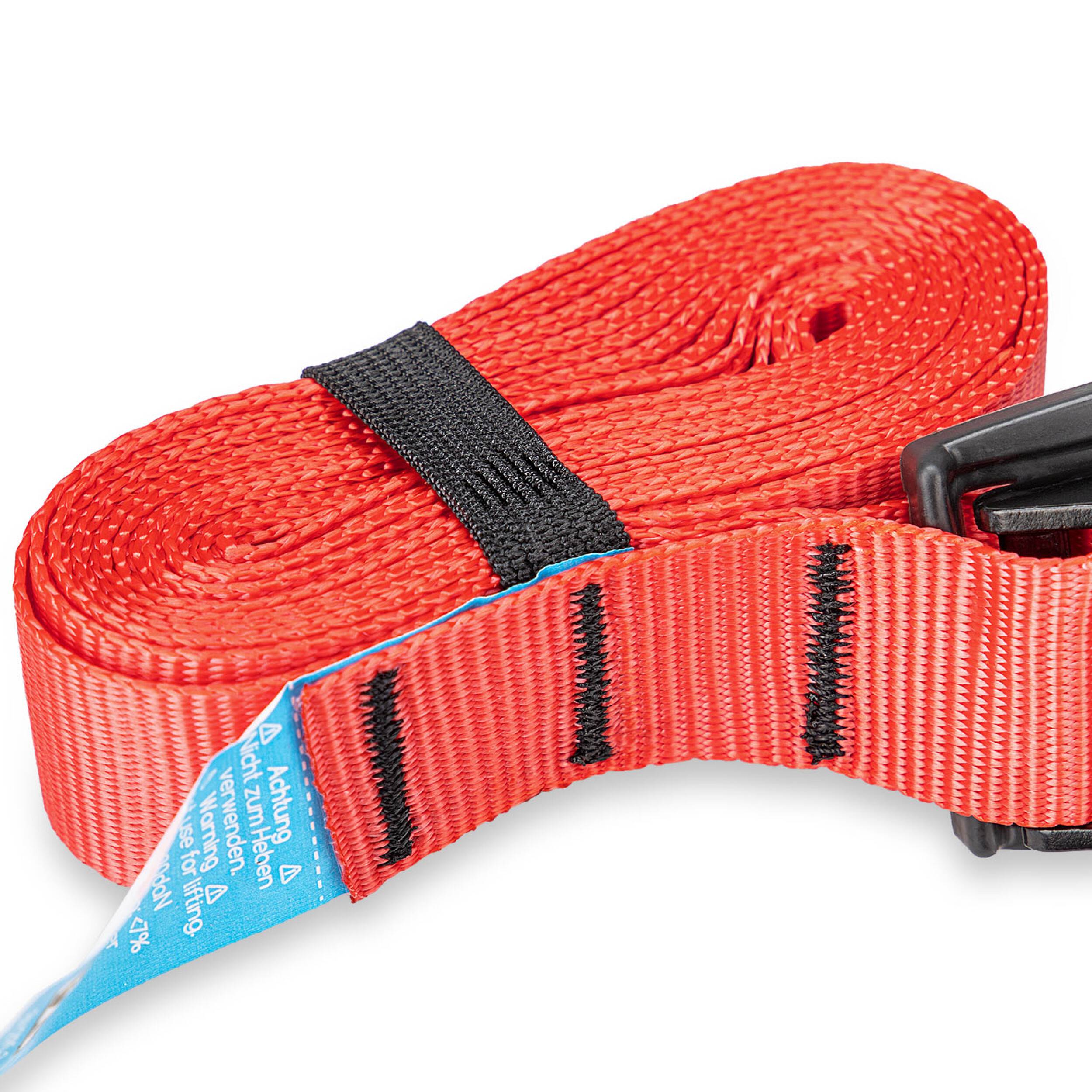 HEYNER® Spanngurt + Verschluss Gummipolster 25 mm x 2,5 m