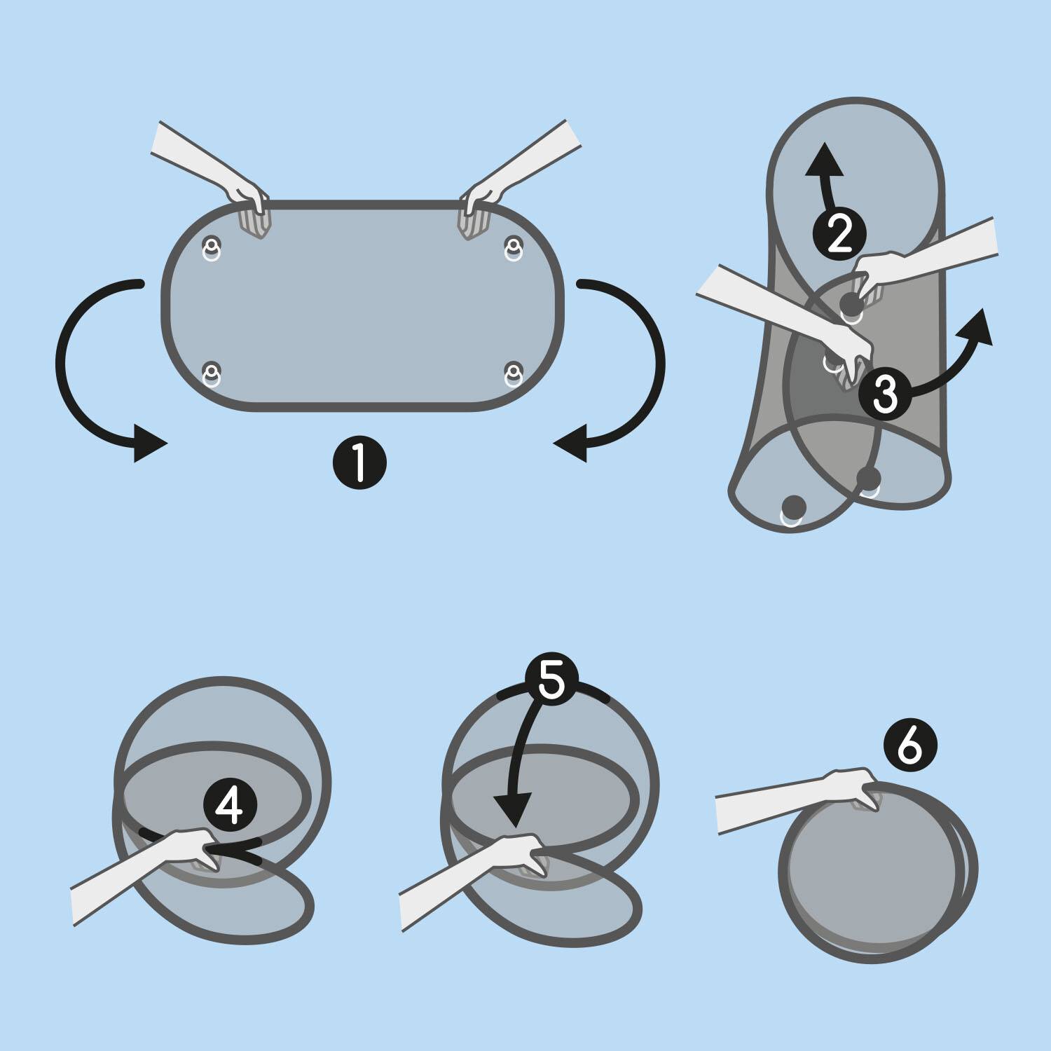 HEYNER® Auto-Sonnenschutz 100 x 50 cm Autofenster Sonnenblende UV Schutz Befestigung mit Saugnäpfen Scheibe Sonnenschutz