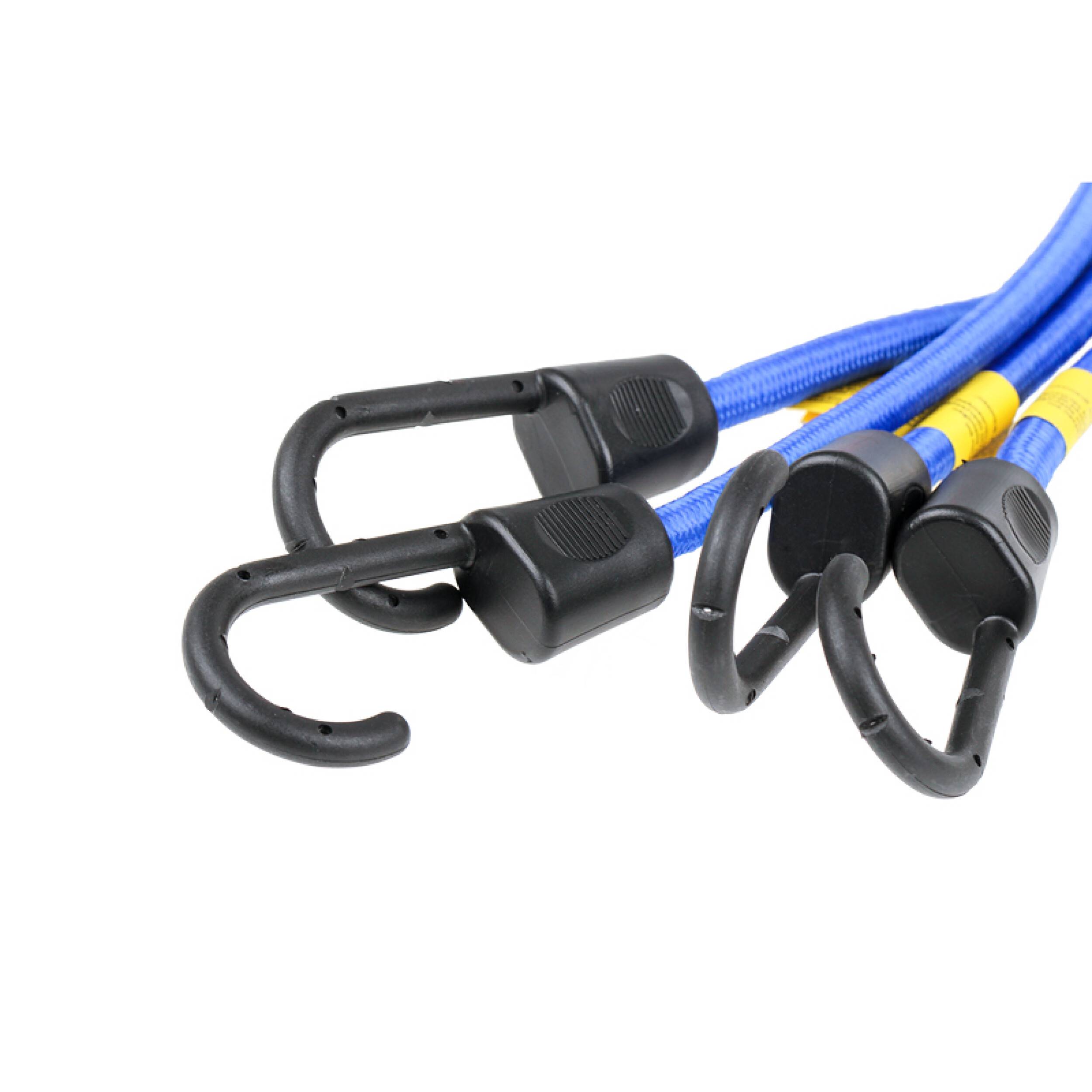 HEYNER® Gepäckspanner 2er Set 40cm gelb Spanngurte Expander mit Haken verstellbar & dehnbar - für Auto Fahrrad Motorrad