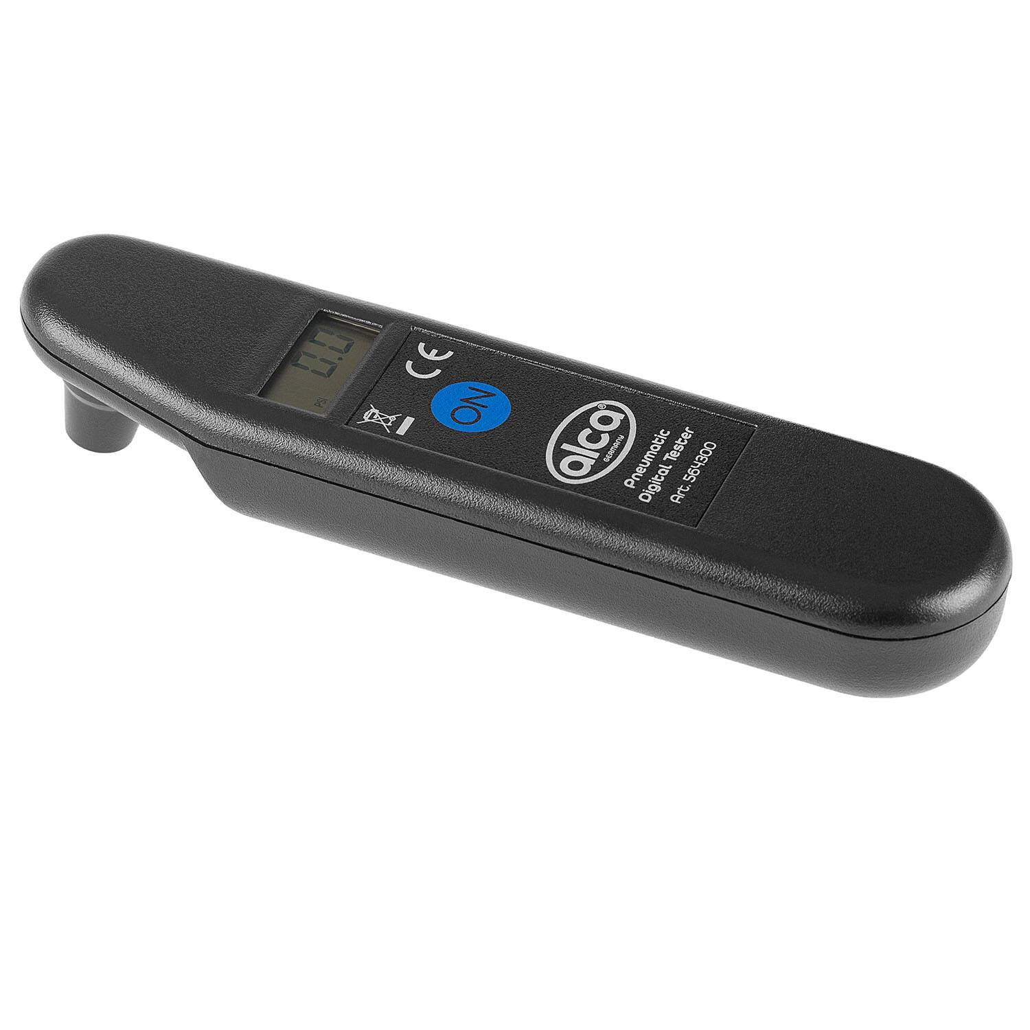 alca® Reifendruckprüfer digital mit Memory-Funktion (CR2032), 0,35-7 bar inkl. integrierter Batterie (CR2032), passend