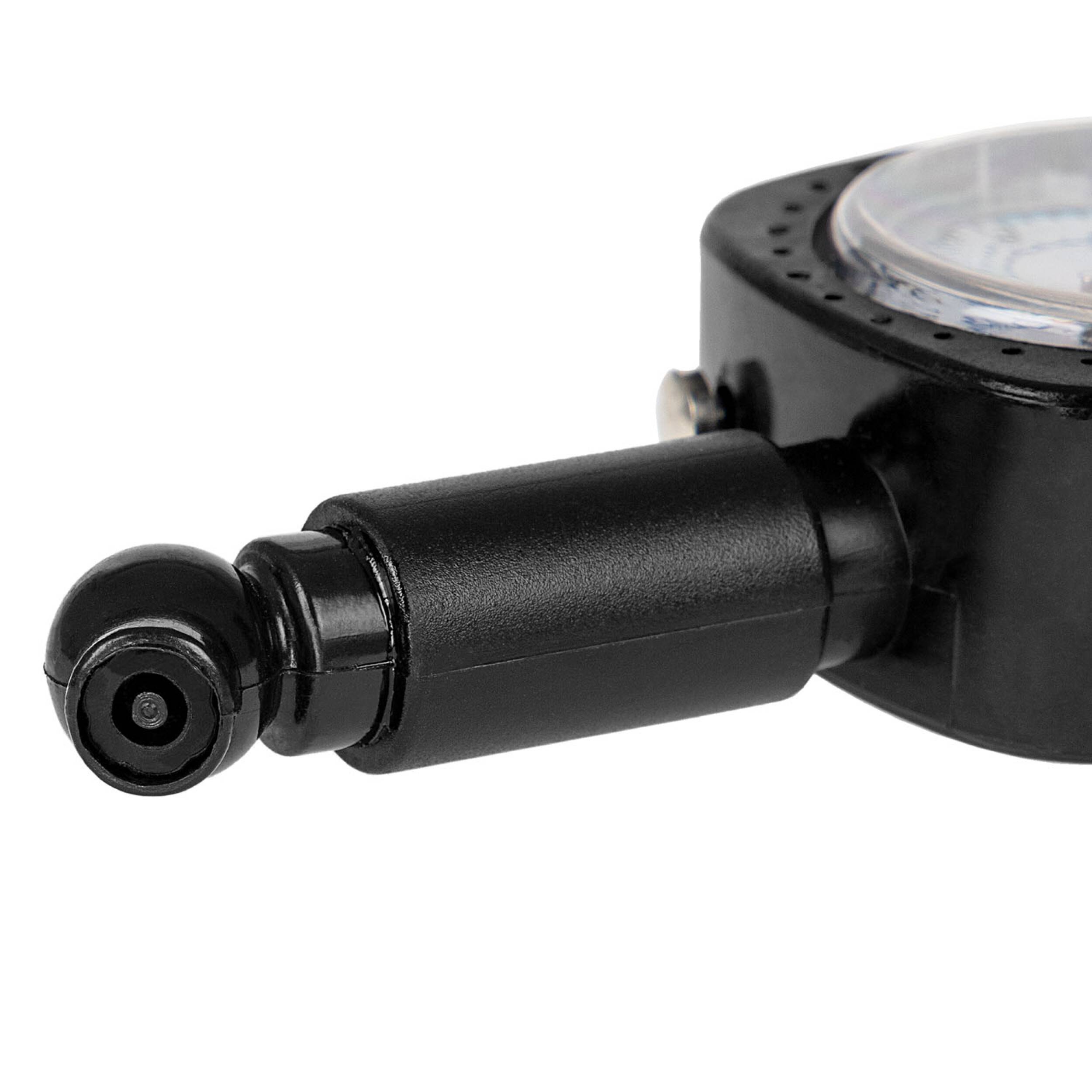 alca® Reifendruckprüfer Luftdruckprüfer Manometer Kontrollsystem für Reifen bis 4,5 bar Druckprüfer Memory Funktion