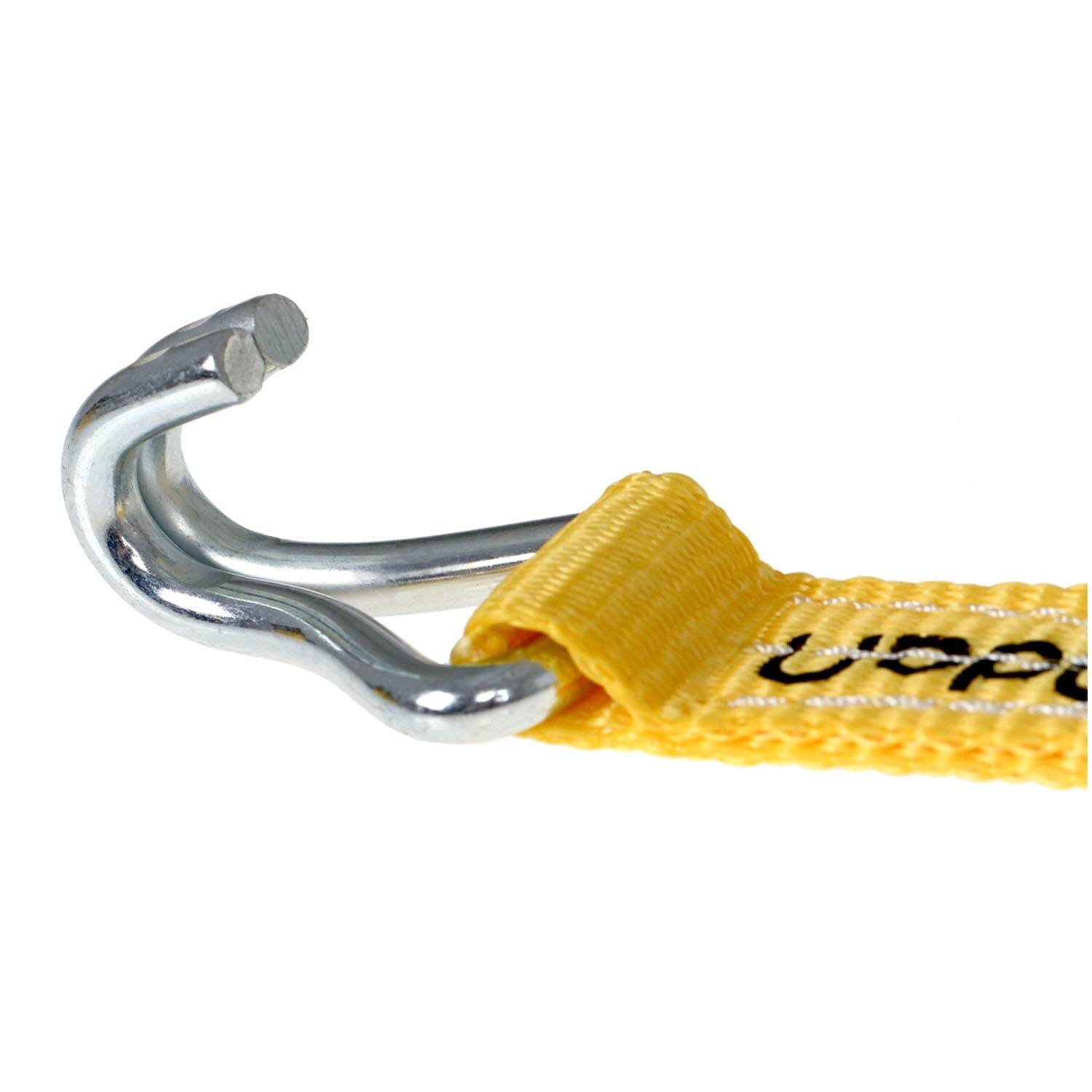 alca® Zurrgurt 1,5t 25mm x 6m, 1500 daN Zugkraft gelb verstellbar mit Ratsche, Spanngurt mit 2