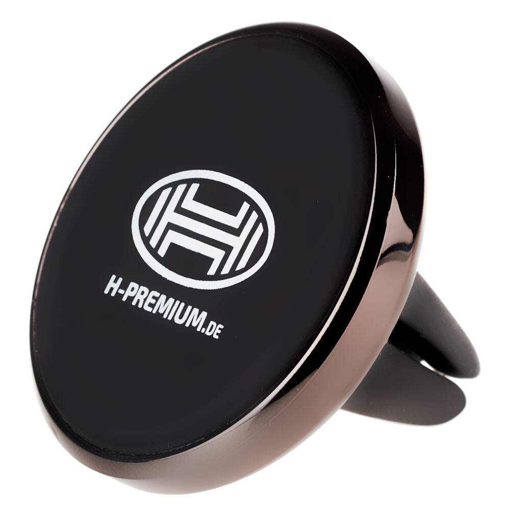 HEYNER® Telefonhalter Magnet Handyhalter Halter Navigationsgerät Auto Lüftungsgitter Universal schwarz Smartphone