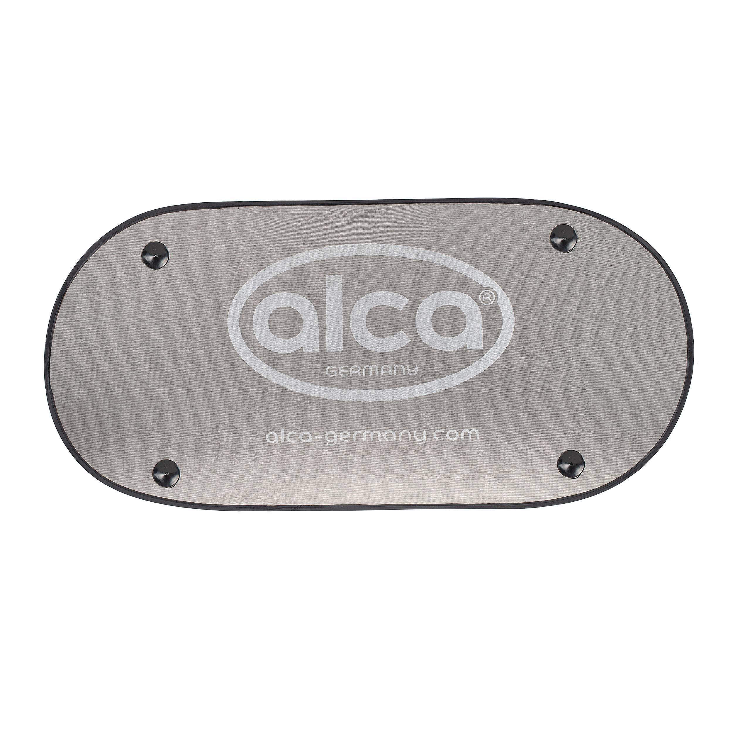 Ovales graues Metallproduktgehäuse mit „alca Germany