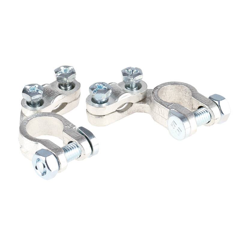 HEYNER® Batterie Polklemmen 2 St. 6-70 mm2 12 Volt Autobatterie Klemme Batteriepoladapter Anschlussklemme