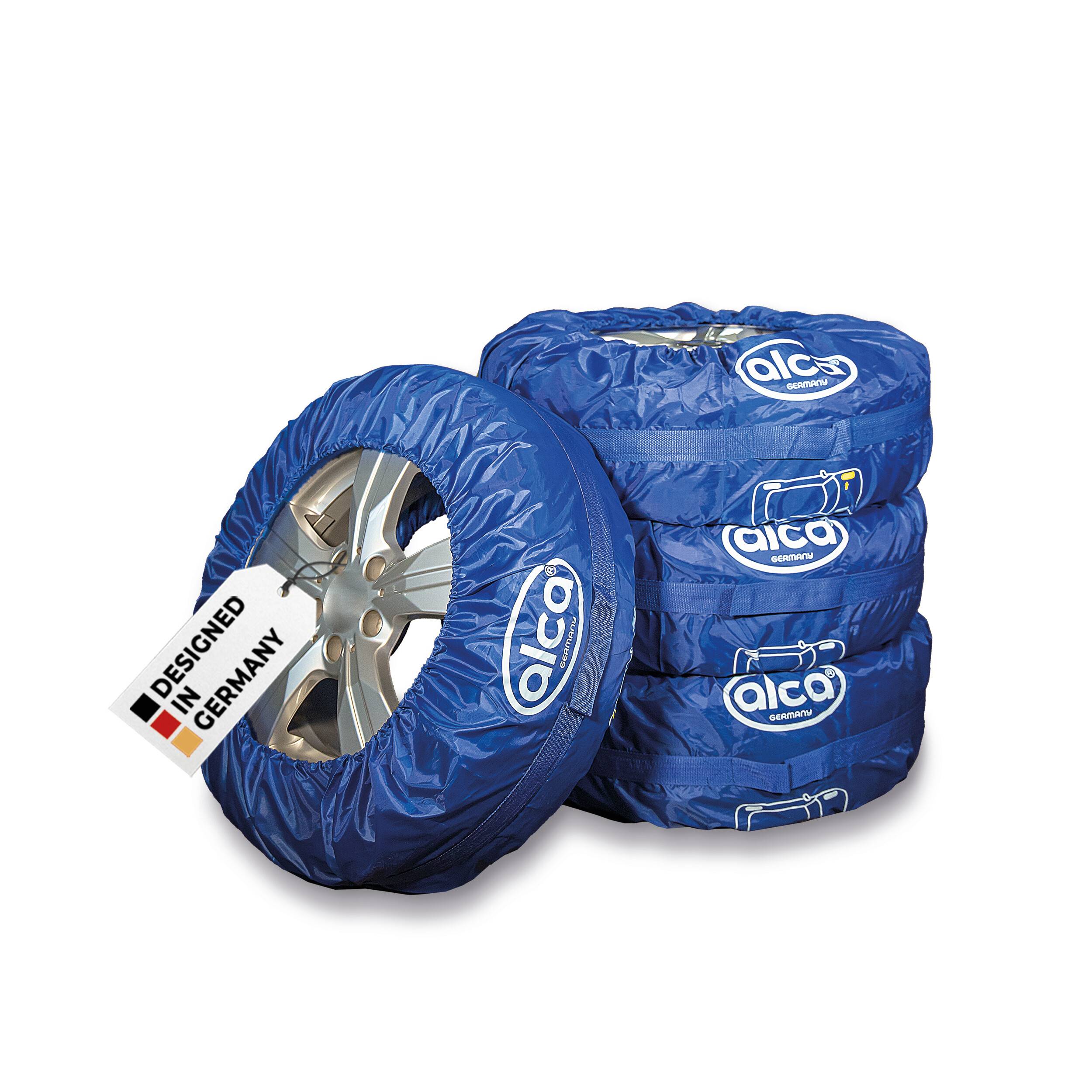 alca® Auto Reifentaschen-Set mit Tragegriff und Reifenmarkierung 4-teilig, 13" - 18" für SUV