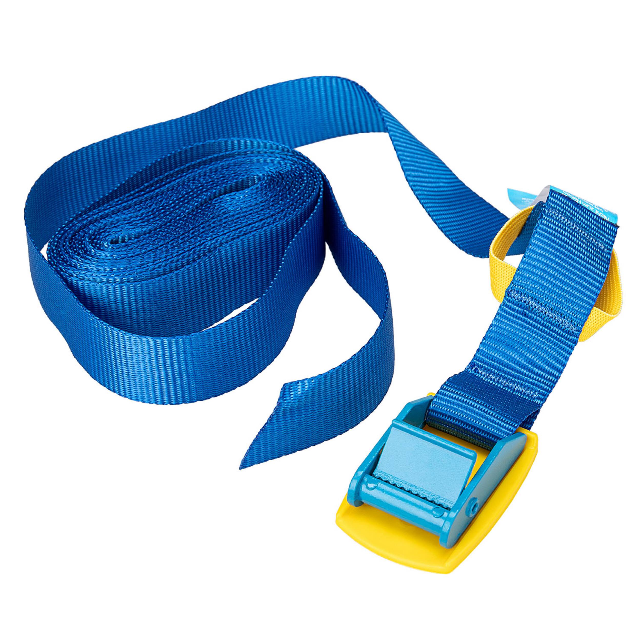 alca® Spanngurt mit Schnallenschutz 25 mm x 2,0 m, 200 daN, blau, verstellbar mit Klemmschloss, Zurrgurt, Spanner,