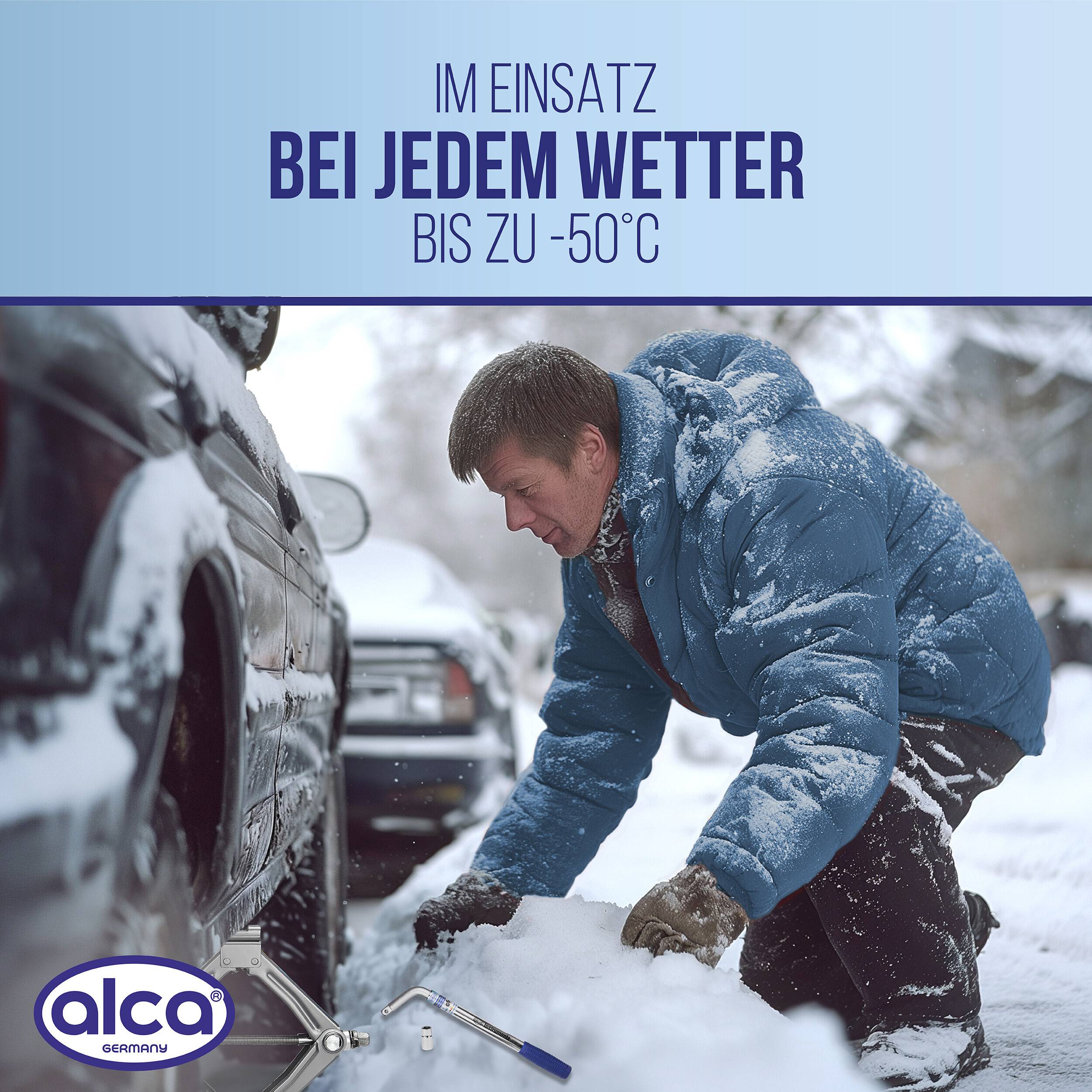 alca® Radmutterschlüssel Universal 17/19mm ausziehbar 35 - 53 cm mit rutschfestem Kunststoffgriff 1/2 Zoll Vierkant