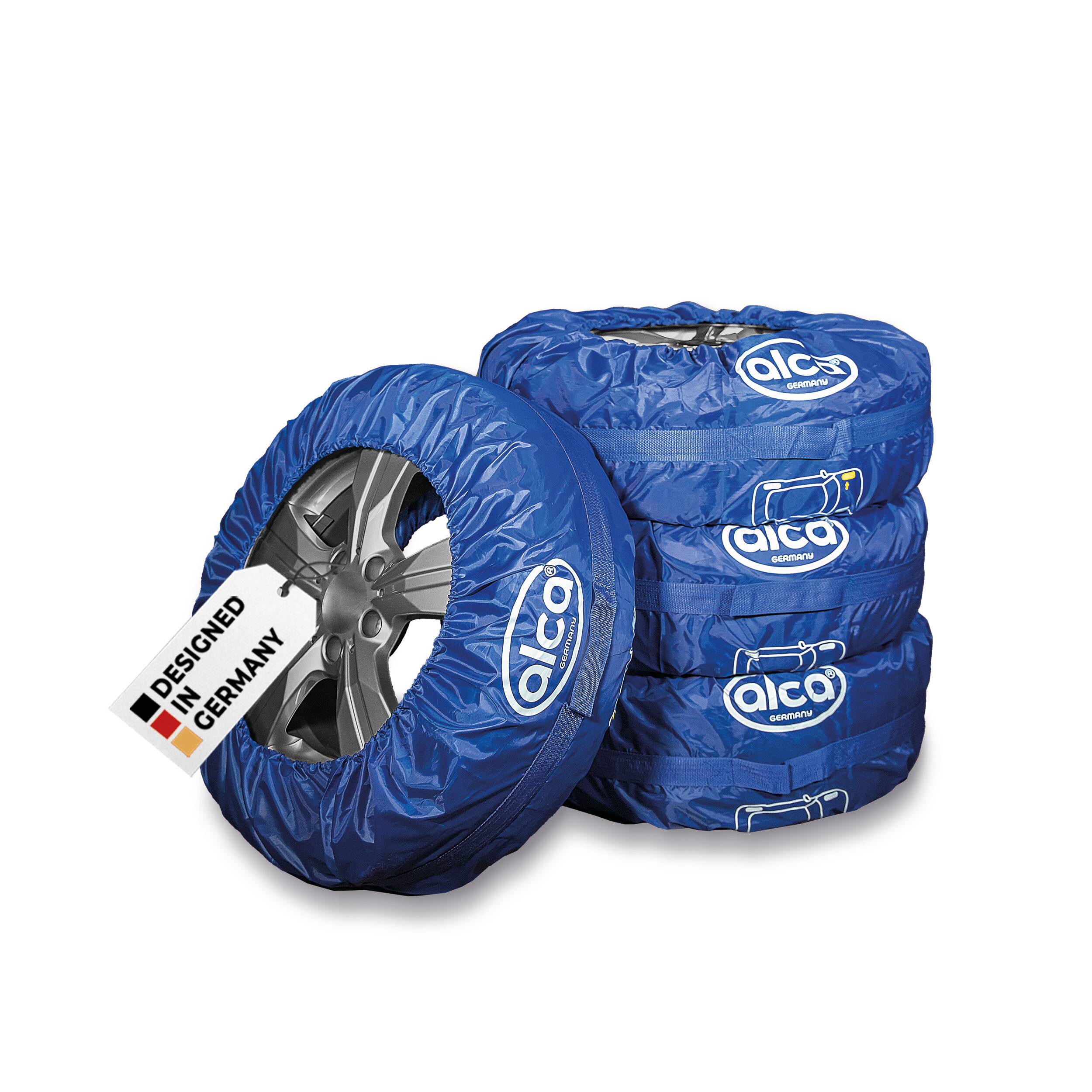 alca® Auto Reifentaschen-Set mit Tragegriff und Reifenmarkierung 4-teilig, 16" - 22" für SUV