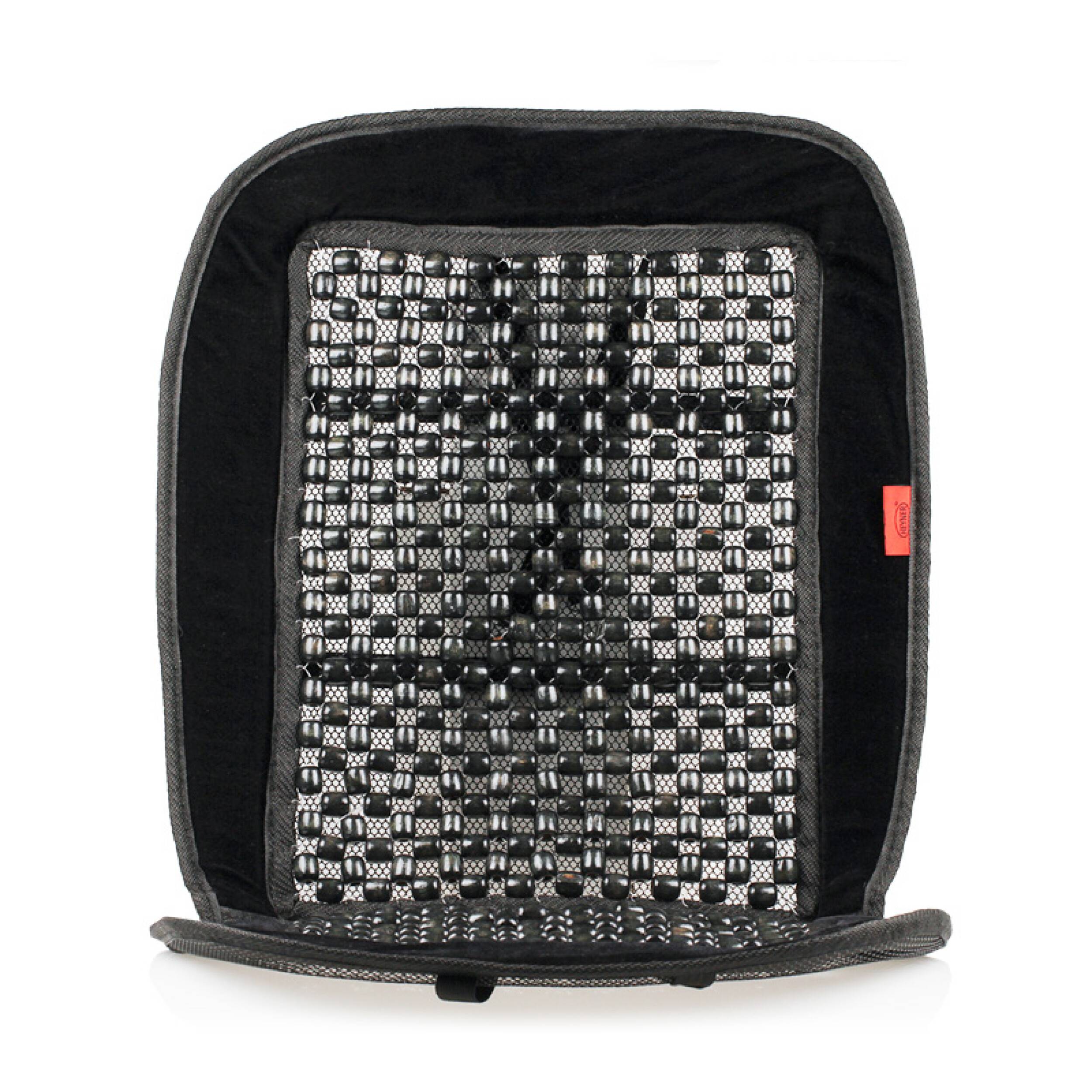 HEYNER® Holzkugel Sitzauflage Retro SCHWARZ Klassiker Kompatibel für VW T1 T2 T3 T4 T5 T6 Bus Van Camping Roadtrip