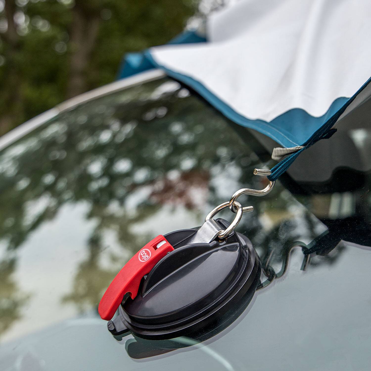 alca® Saugnapfbefestigungen, 10 kg Tragkraft im 2er Set mit Doppel S-Haken extra starke Befestigung Zubehör für Auto