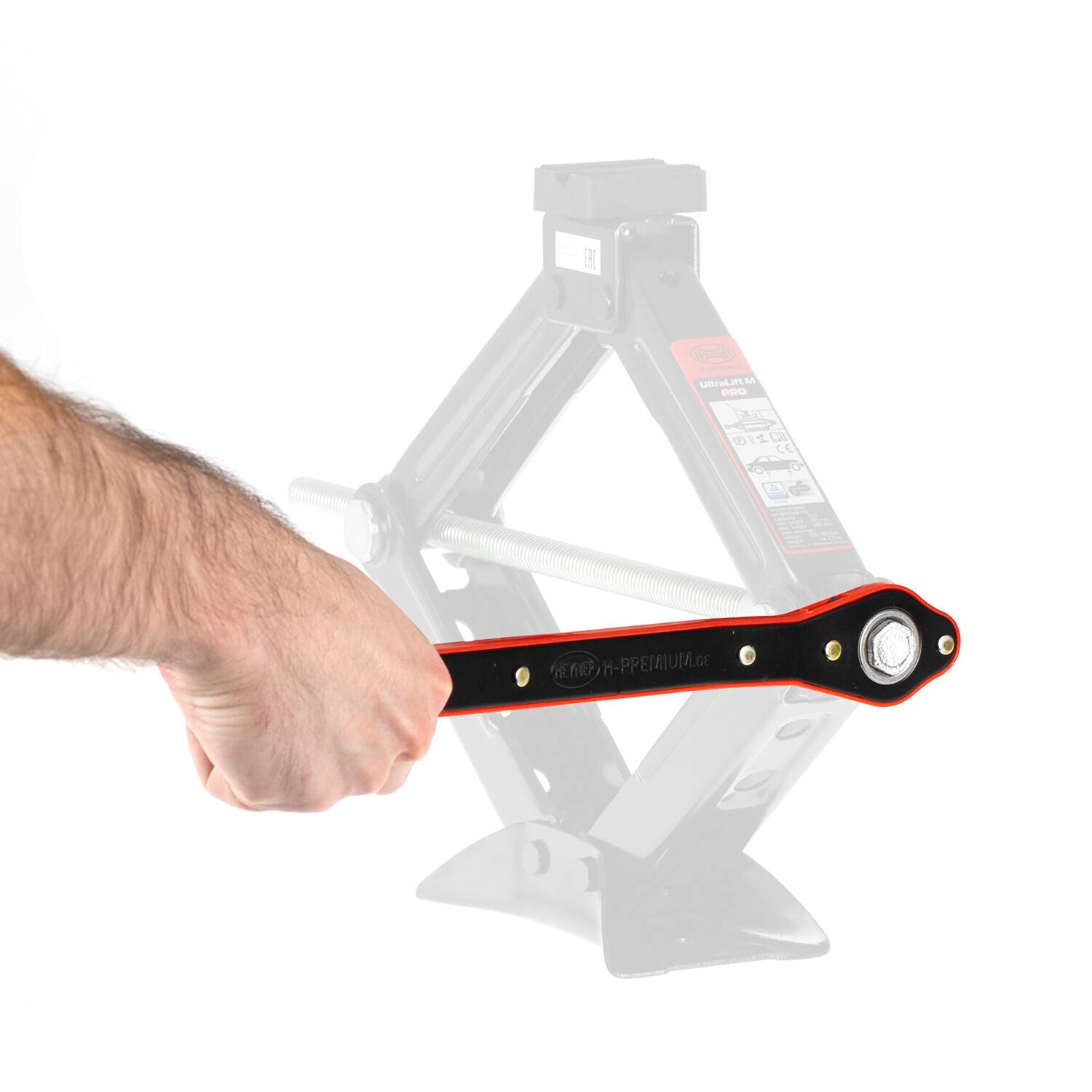 HEYNER® Universal-Ratsche für HEYNER® Wagenheber umschaltbar 17 mm Auto Scherenwagenheber Knarrenschlüssel