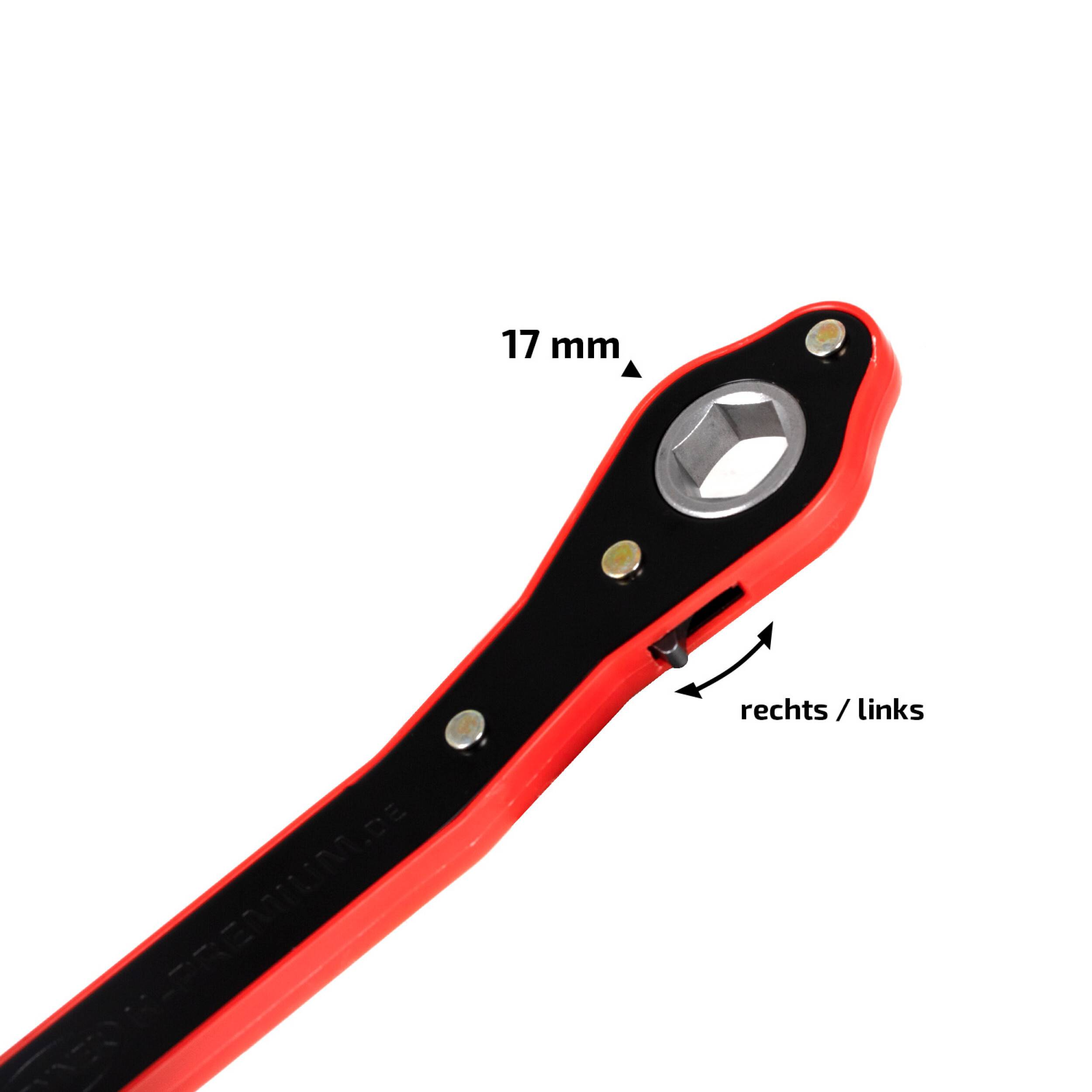 HEYNER® Universal-Ratsche für HEYNER® Wagenheber umschaltbar 17 mm Auto Scherenwagenheber Knarrenschlüssel