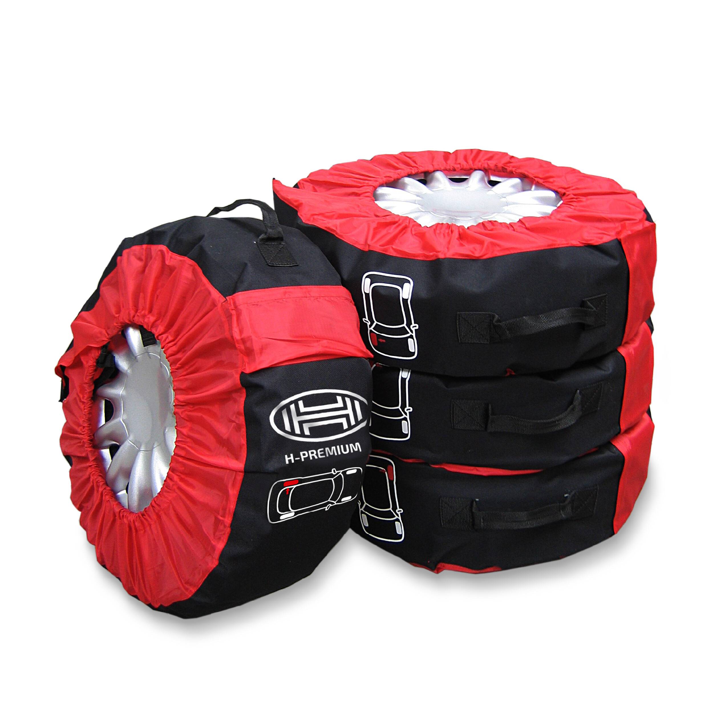 HEYNER® Reifentaschen Set Reifenschutzhülle 4er Set wasserabweisend waschbar inkl. Tasche 14-18 Zoll