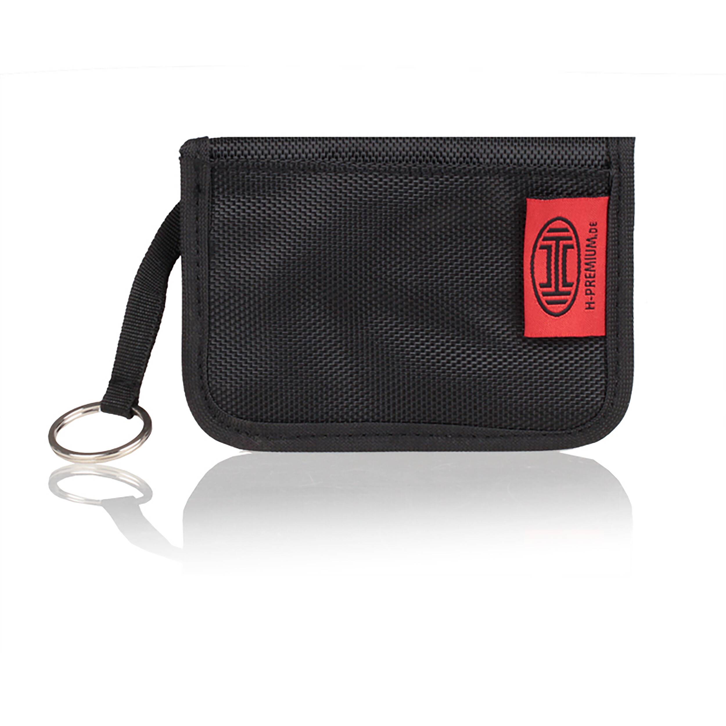 HEYNER® RFID-Schlüsseltasche mit Signalblocker – für Keyless-Go, Kreditkarten & Ausweise, Oxford-Gewebe 1680D, mit