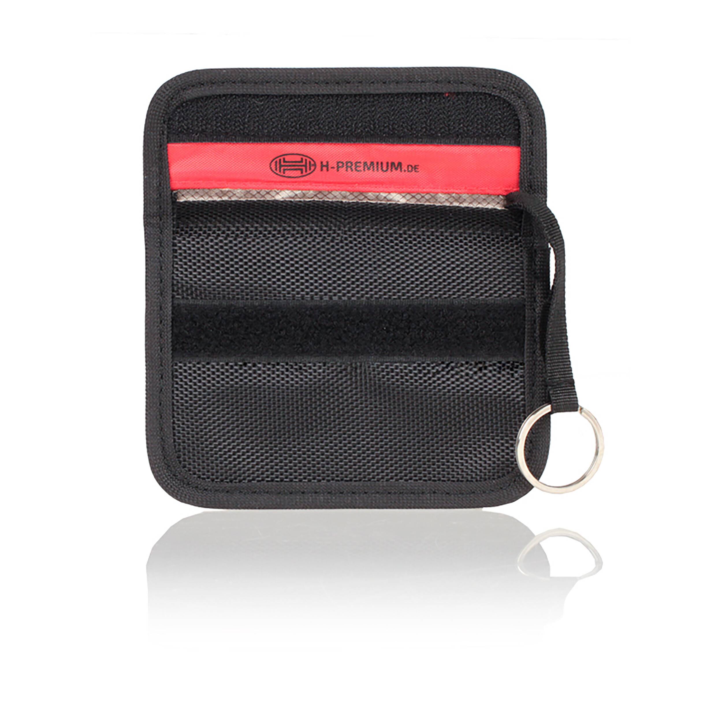 HEYNER® Schlüsseltasche mit RFID Schutz aus Oxford-Gewebe für Autoreisen<br> Integrierter Signalblocker, Keyless-Go