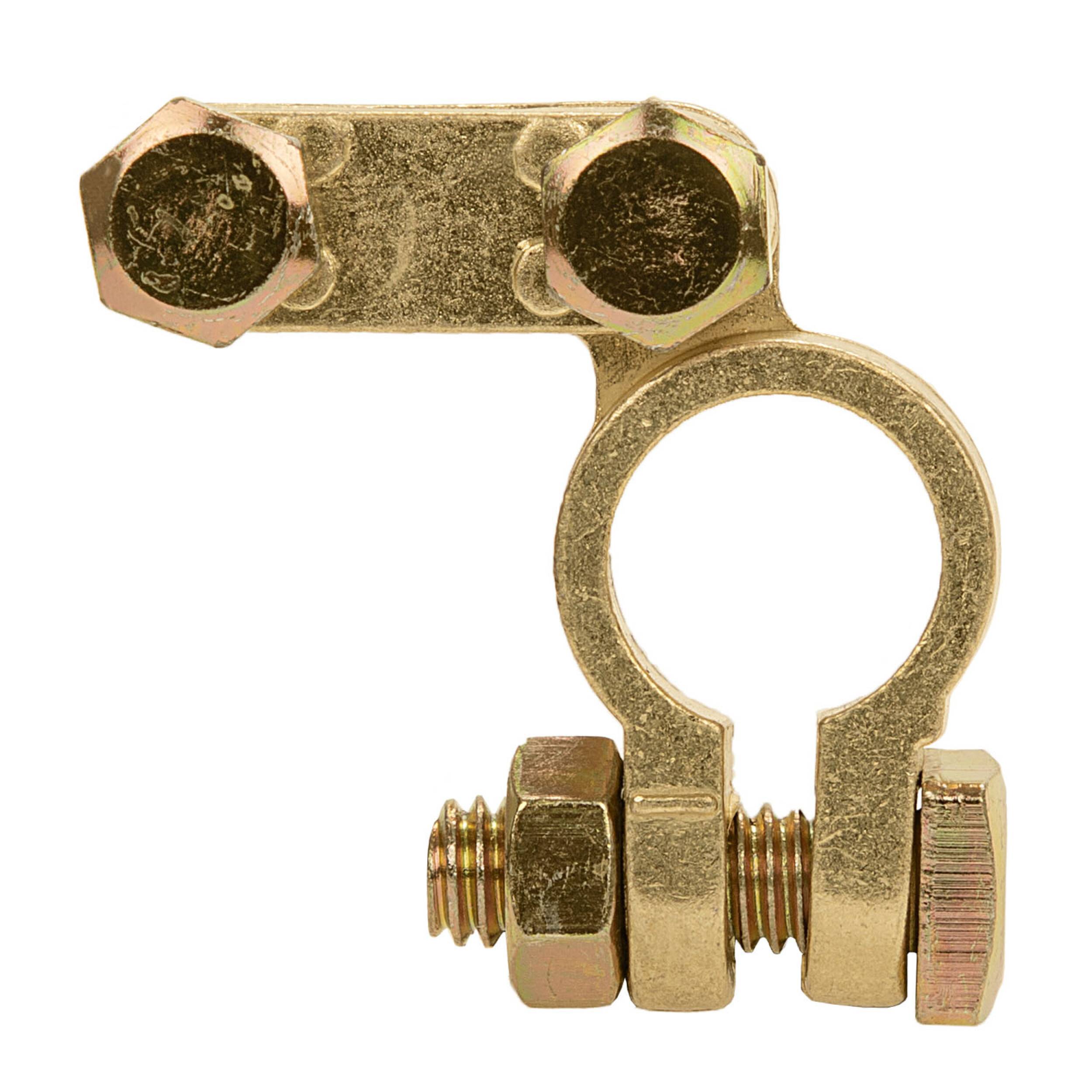 alca® Batterie-Polklemme Minus (-) 6/12 Volt Autobatterie Klemme Batteriepoladapter Anschlussklemme Batteriepolklemme