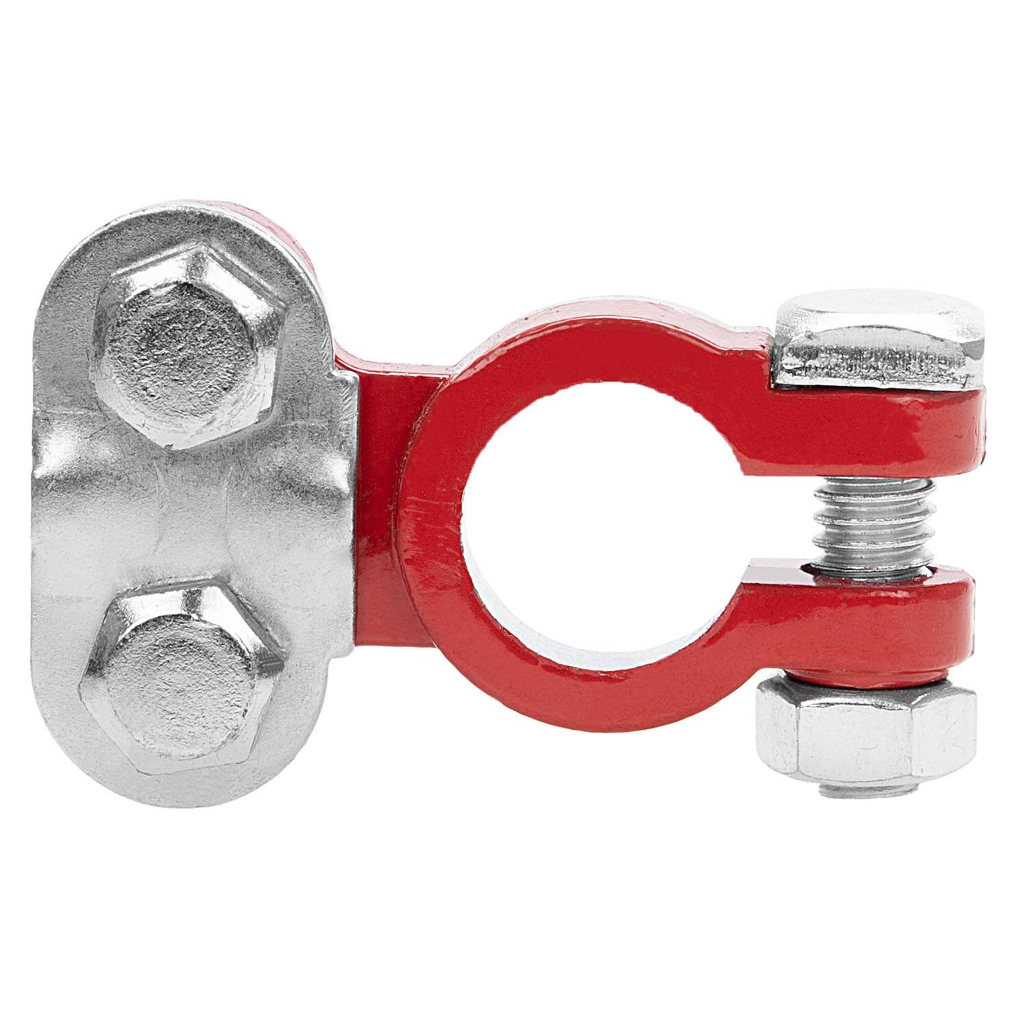 alca® Batterie-Polklemme Plus (+) rot 6/12 Volt Autobatterie Klemme Batteriepoladapter Anschlussklemme Batteriepolklemme