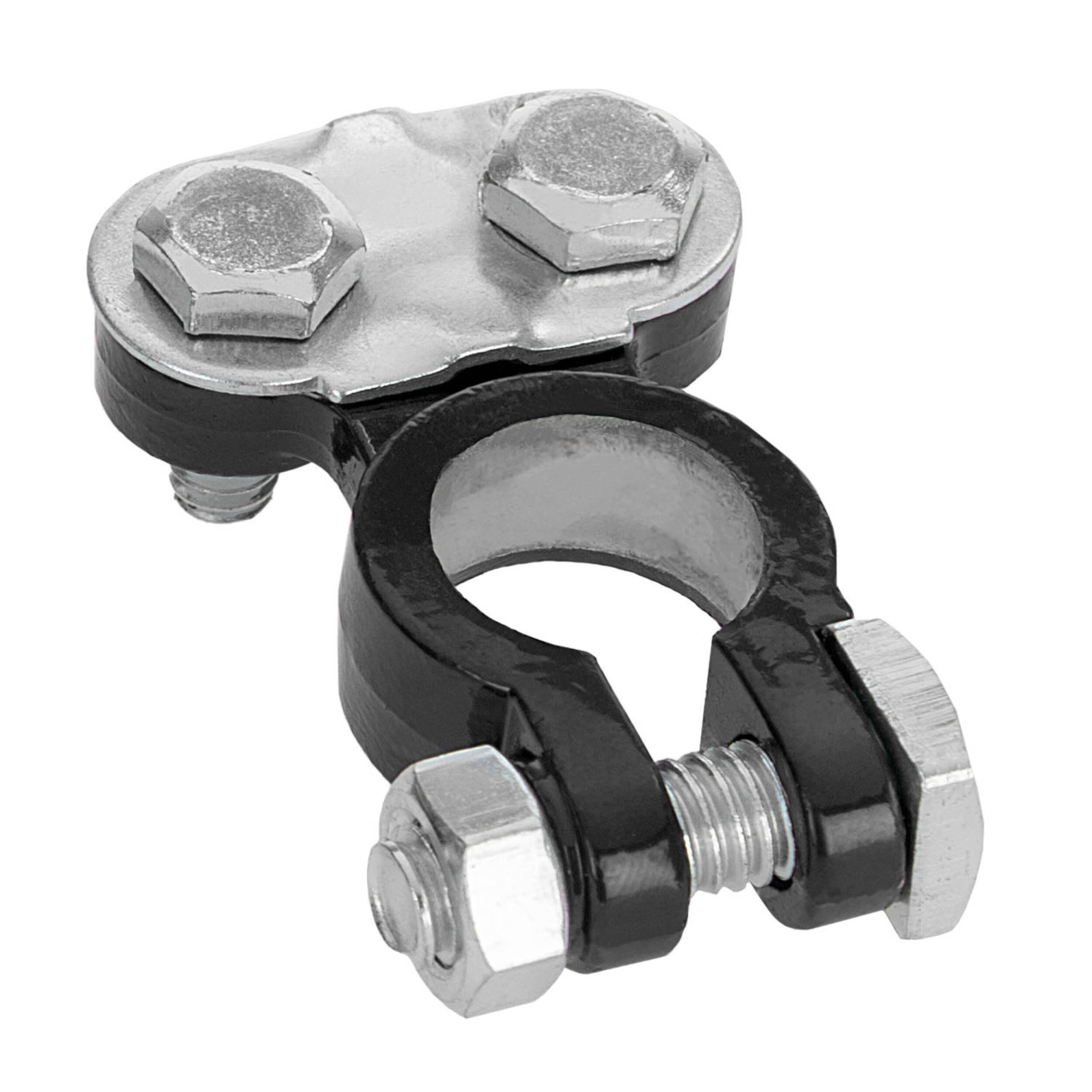 alca® Batterie-Polklemme Minus (-) schwarz 6/12 Volt Autobatterie Klemme Batteriepoladapter Anschlussklemme