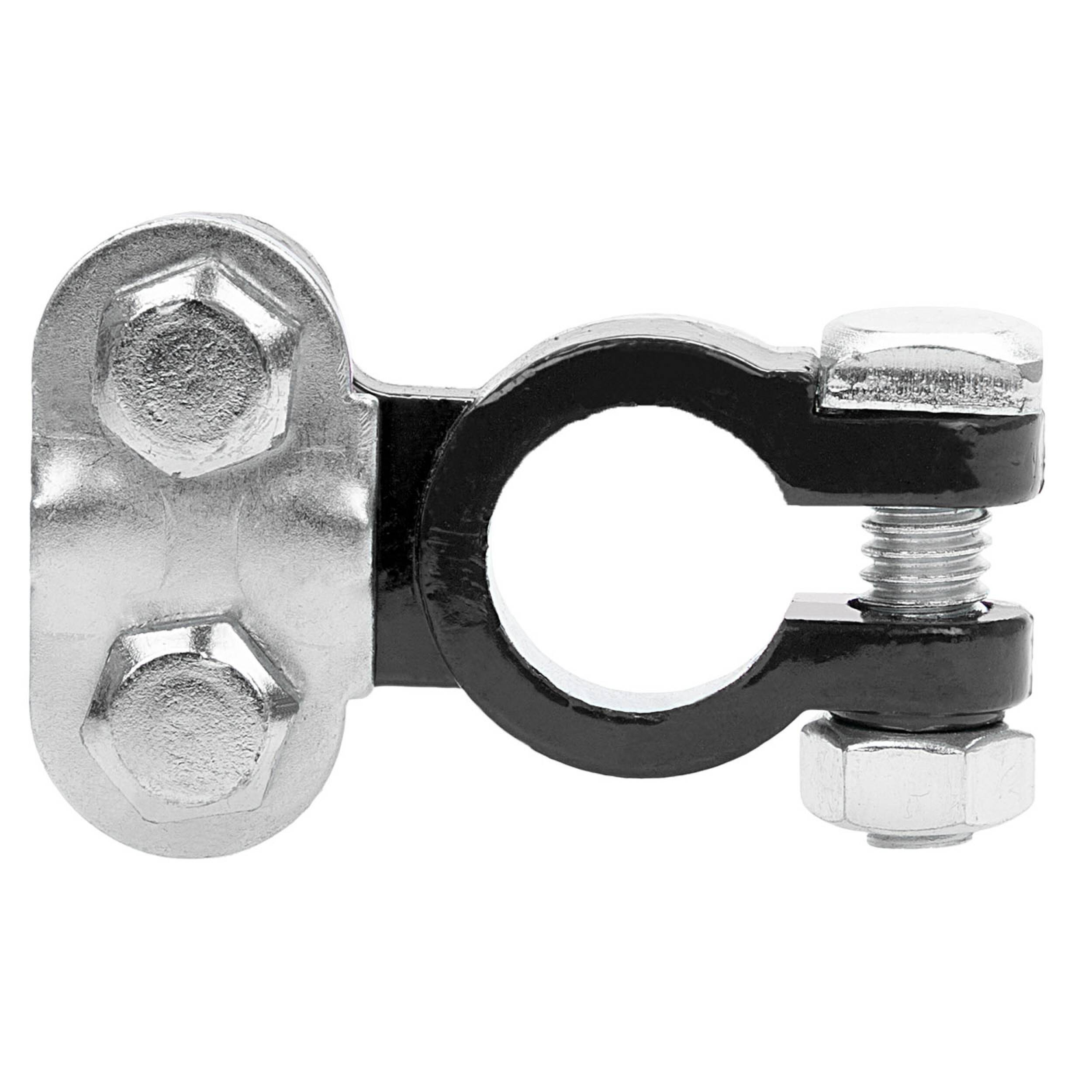 alca® Batterie-Polklemme Minus (-) schwarz 6/12 Volt Autobatterie Klemme Batteriepoladapter Anschlussklemme