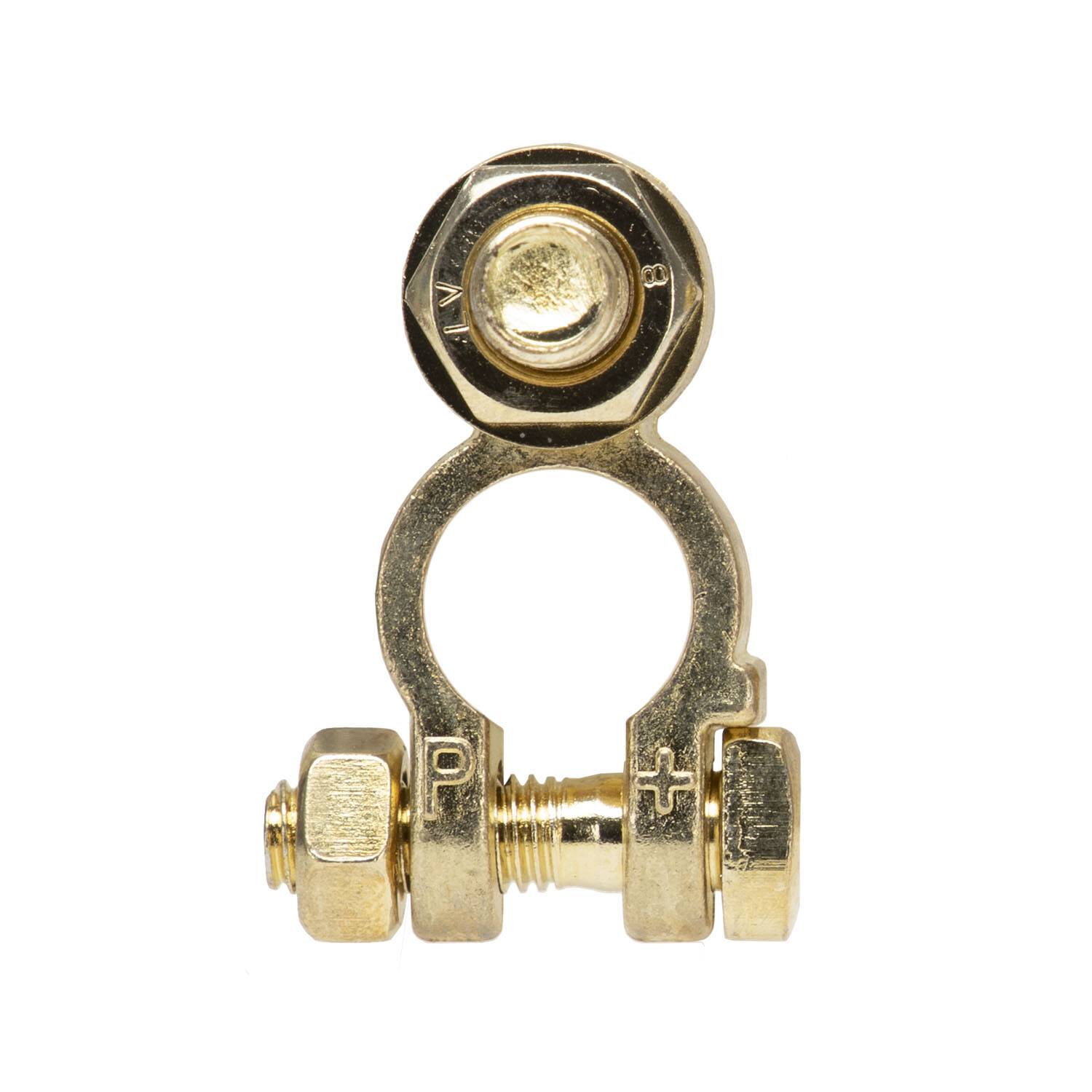 alca® Batterie-Polklemme Plus (+) für Kabelschuhe 12 Volt Autobatterie Klemme Batteriepoladapter Anschlussklemme