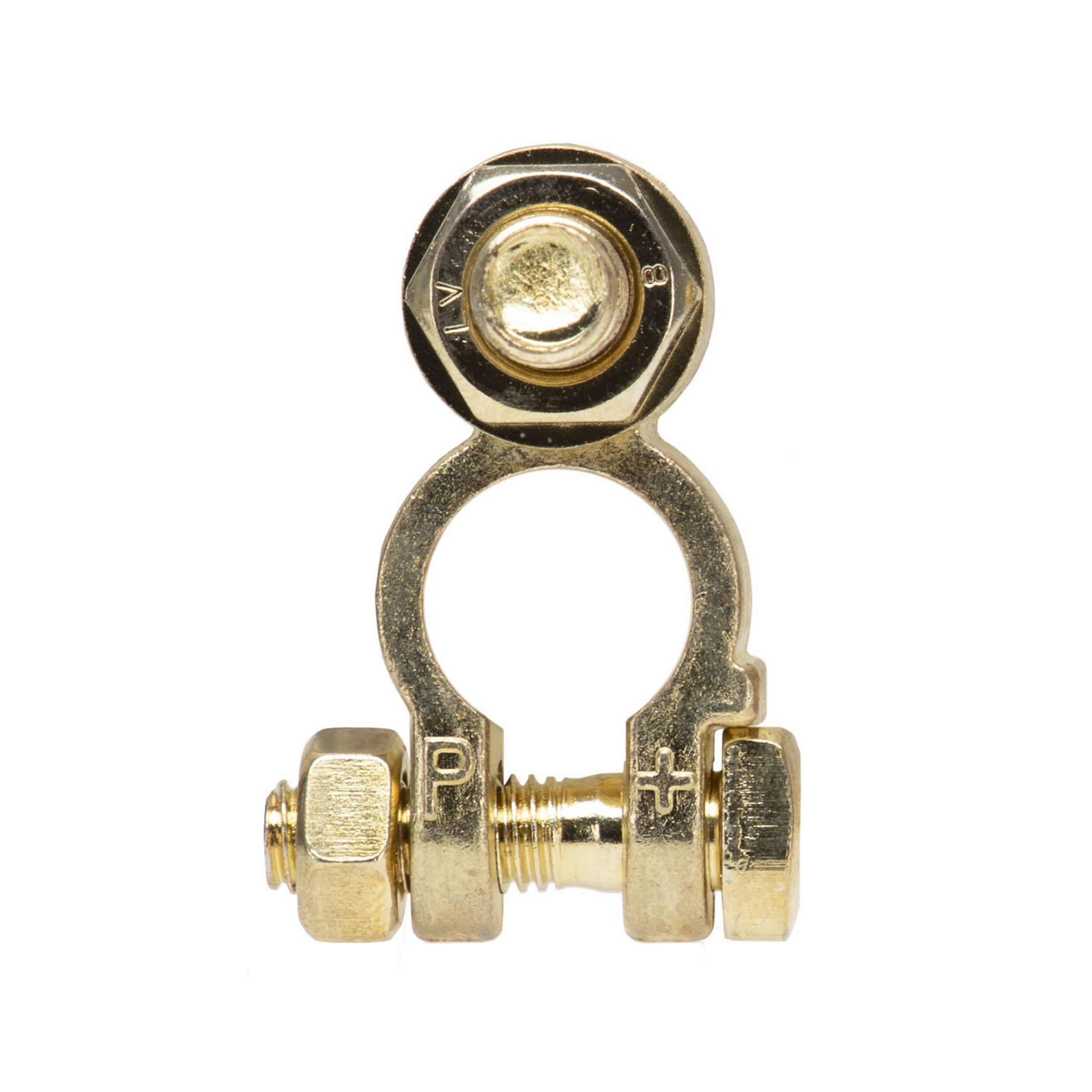 alca® Batterie-Polklemme Plus (+) für Kabelschuhe 12 Volt Autobatterie Klemme Batteriepoladapter Anschlussklemme