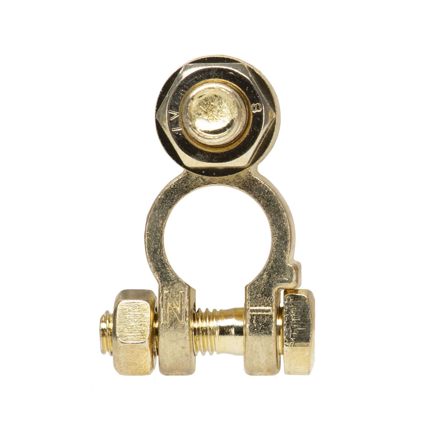 alca® Batterie-Polklemme Minus (-) für Kabelschuhe 12 Volt Autobatterie Klemme Batteriepoladapter Anschlussklemme