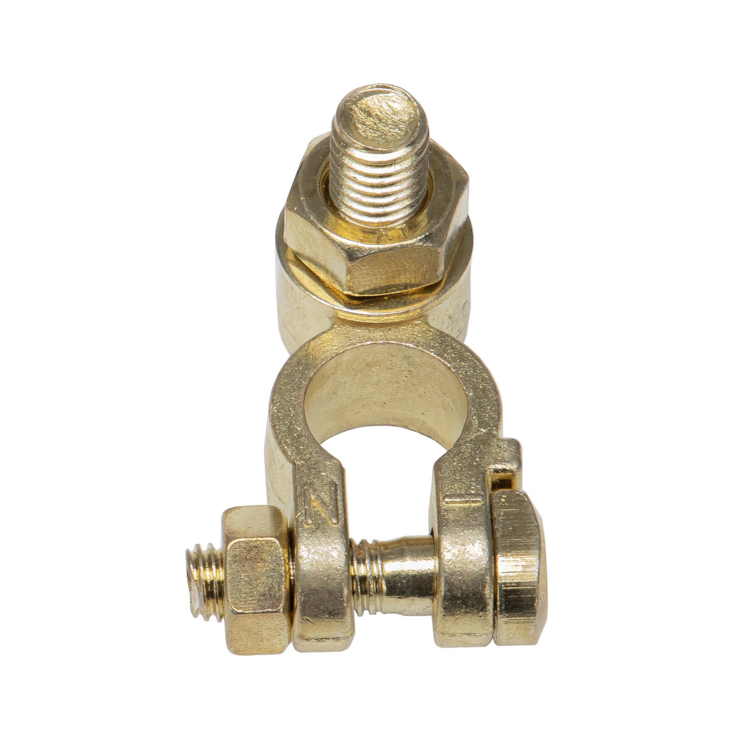 alca® Batterie-Polklemme Minus (-) für Kabelschuhe 12 Volt Autobatterie Klemme Batteriepoladapter Anschlussklemme