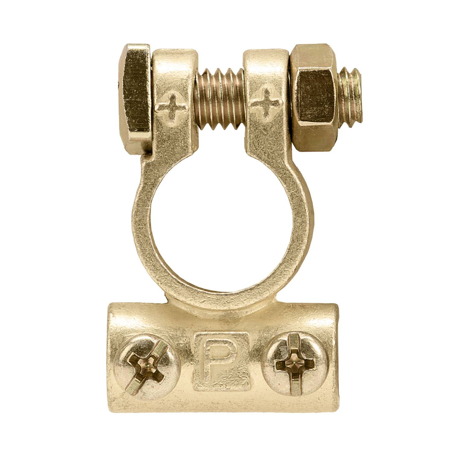 alca® Batterie-Polklemme Plus (+) 1 St. mit Kabelführung 12 Volt Autobatterie Klemme Batteriepoladapter Anschlussklemme