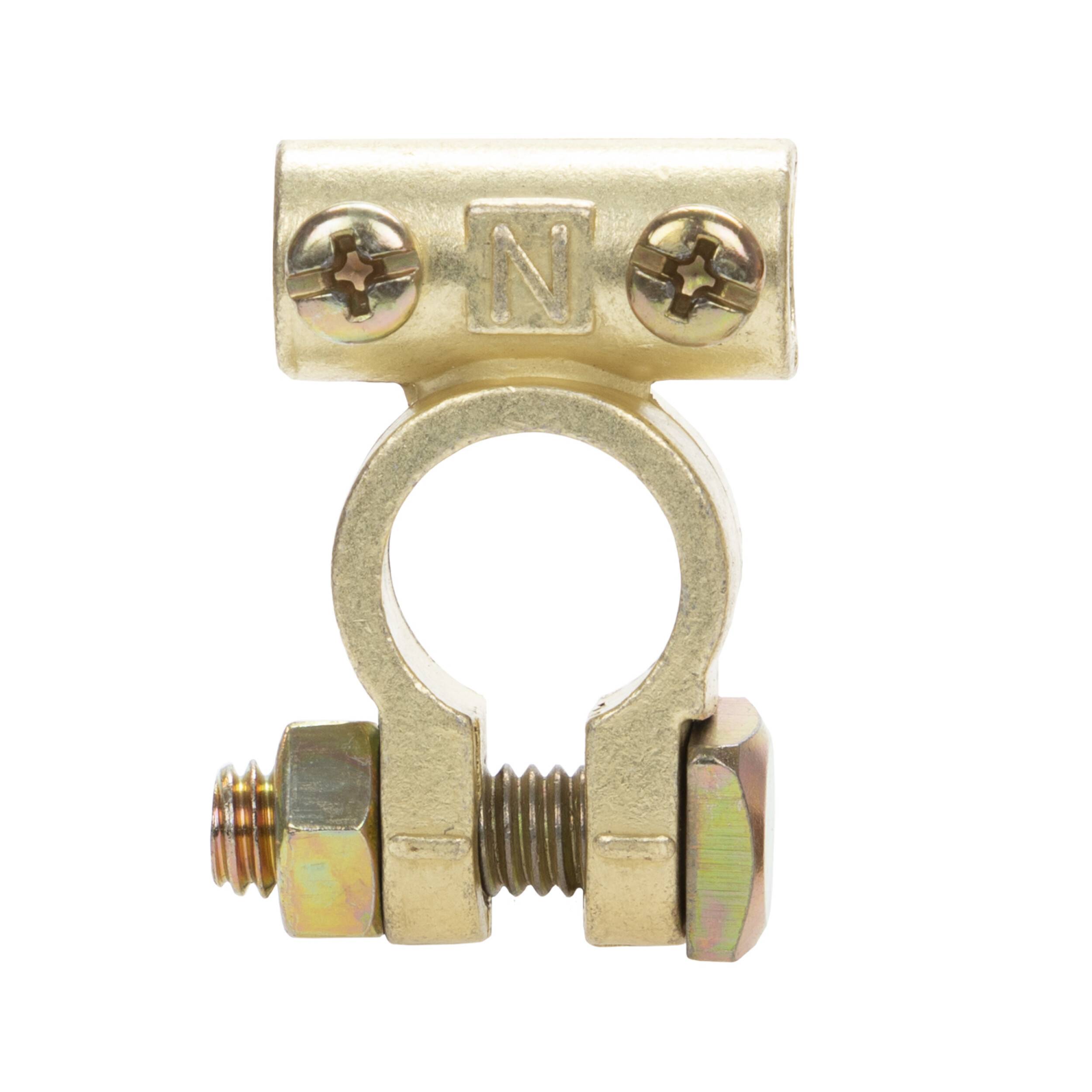 alca® Batterie-Polklemme Minus (-) 1 St. mit Kabelführung 12 Volt Autobatterie Klemme Batteriepoladapter Anschlussklemme