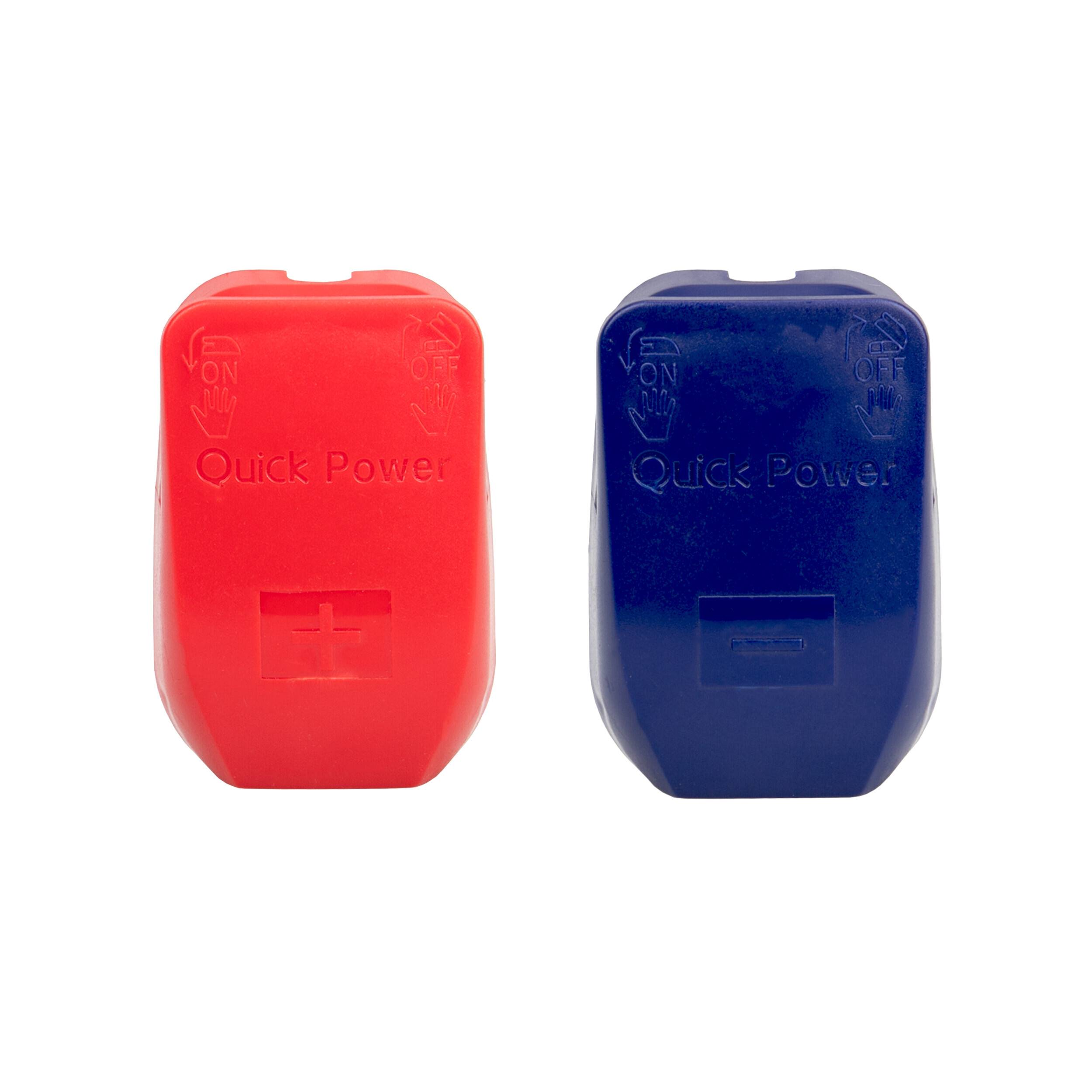 alca® Batterieklemmen Clip Fix Batterie Polklemmen QuickClip für Autobatterie 12V Pos/Neg Batterieanschluss