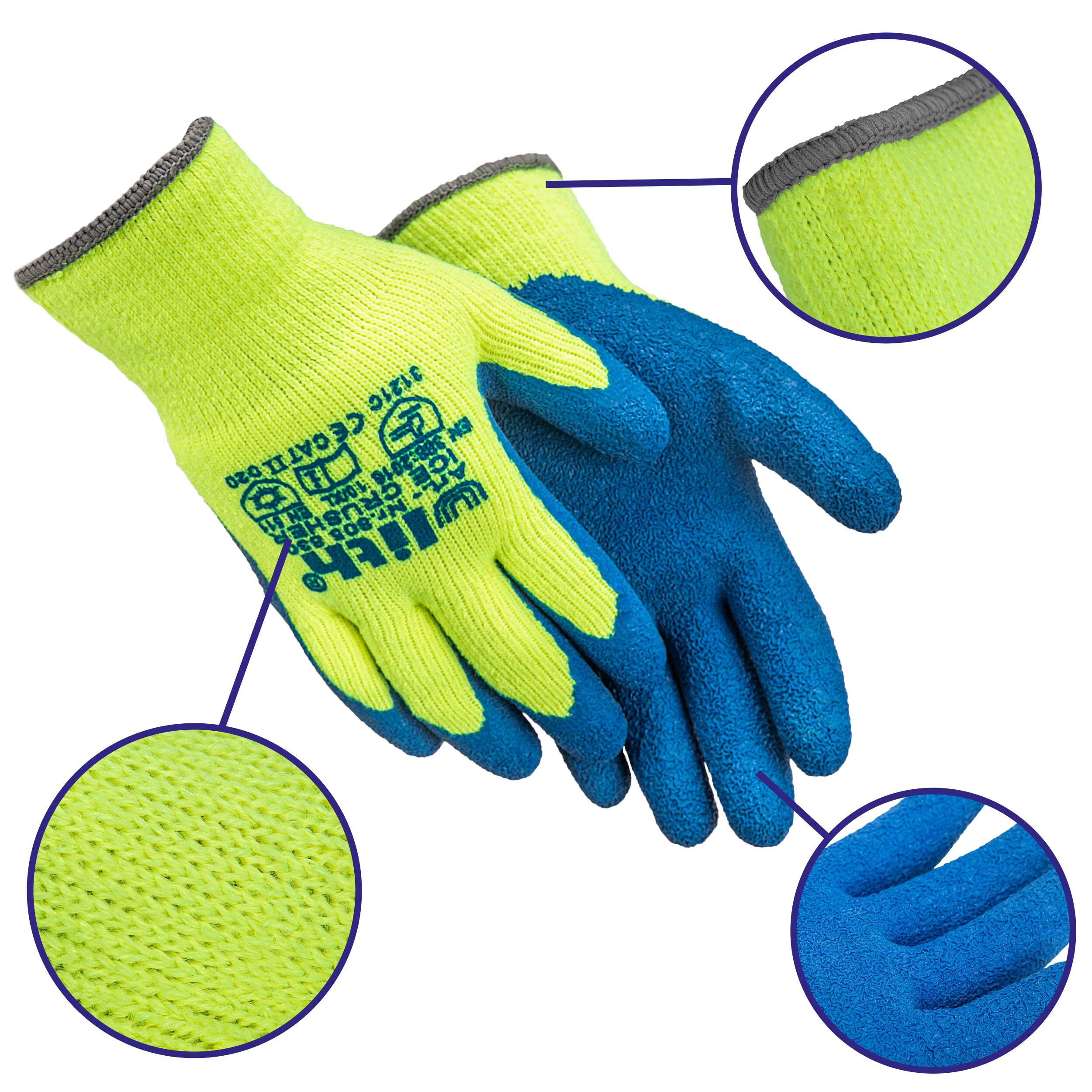 alca® Arbeitshandschuhe für Winter, gefüttert warm, warngelb, Gr. 10 Schutzhandschuhe für Damen & Herren