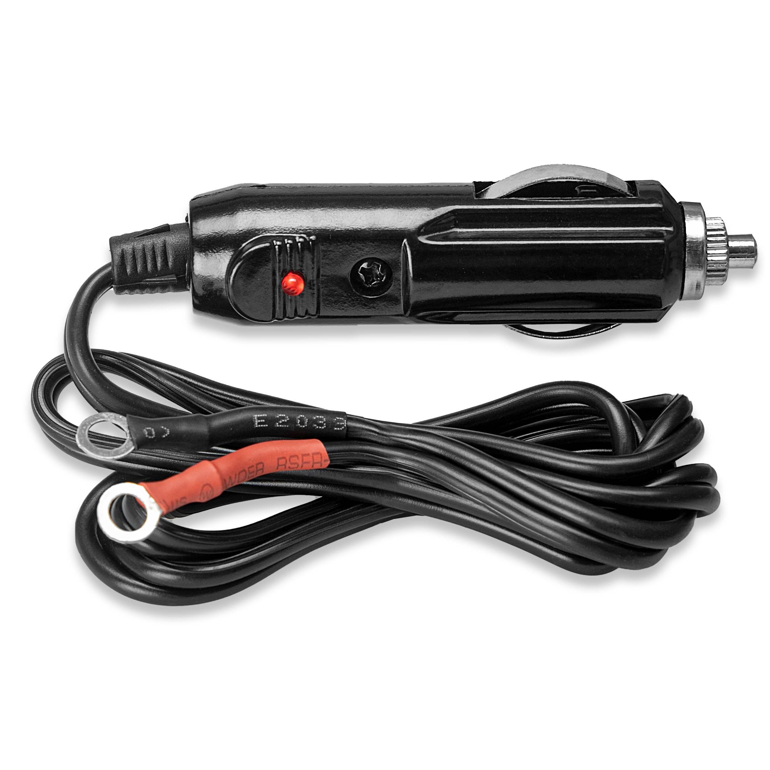 HEYNER® Wechselrichter Zigarettenanzünder 12V/230V 300W/600W Dauer/Peak Spannungswandler für Auto & Pkw, 12V zu 230V,