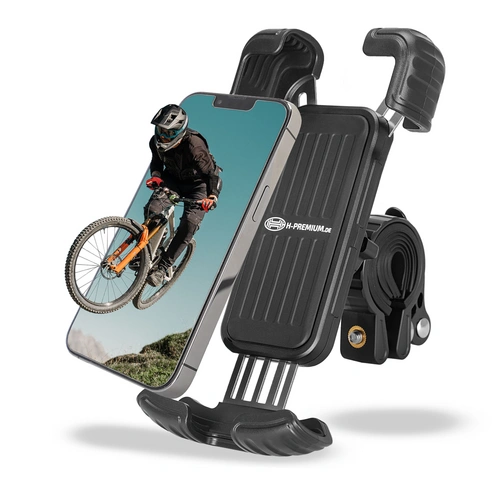 HEYNER® Telefonhalter Fahrrad Lenker 4,6 bis 6,8 Zoll 360° drehbar Handyhalterung Smartphone Halterung E-Bike E-Scooter HEYNER® Telefonhalter Fahrrad Lenker 4,6 bis 6,8 Zoll 360° drehbar Handyhalterung Smartphone Halterung E-Bike E-Scooter