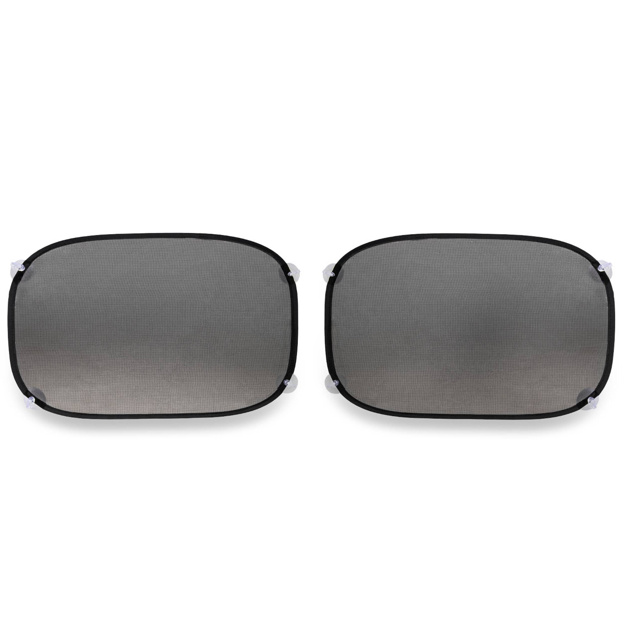 HEYNER® Auto-Sonnenschutz 55x35cm 2er Set mit Saugnäpfen für Autofenster UV Schutz Scheibe Auto Pkw Lkw Babys Kinder